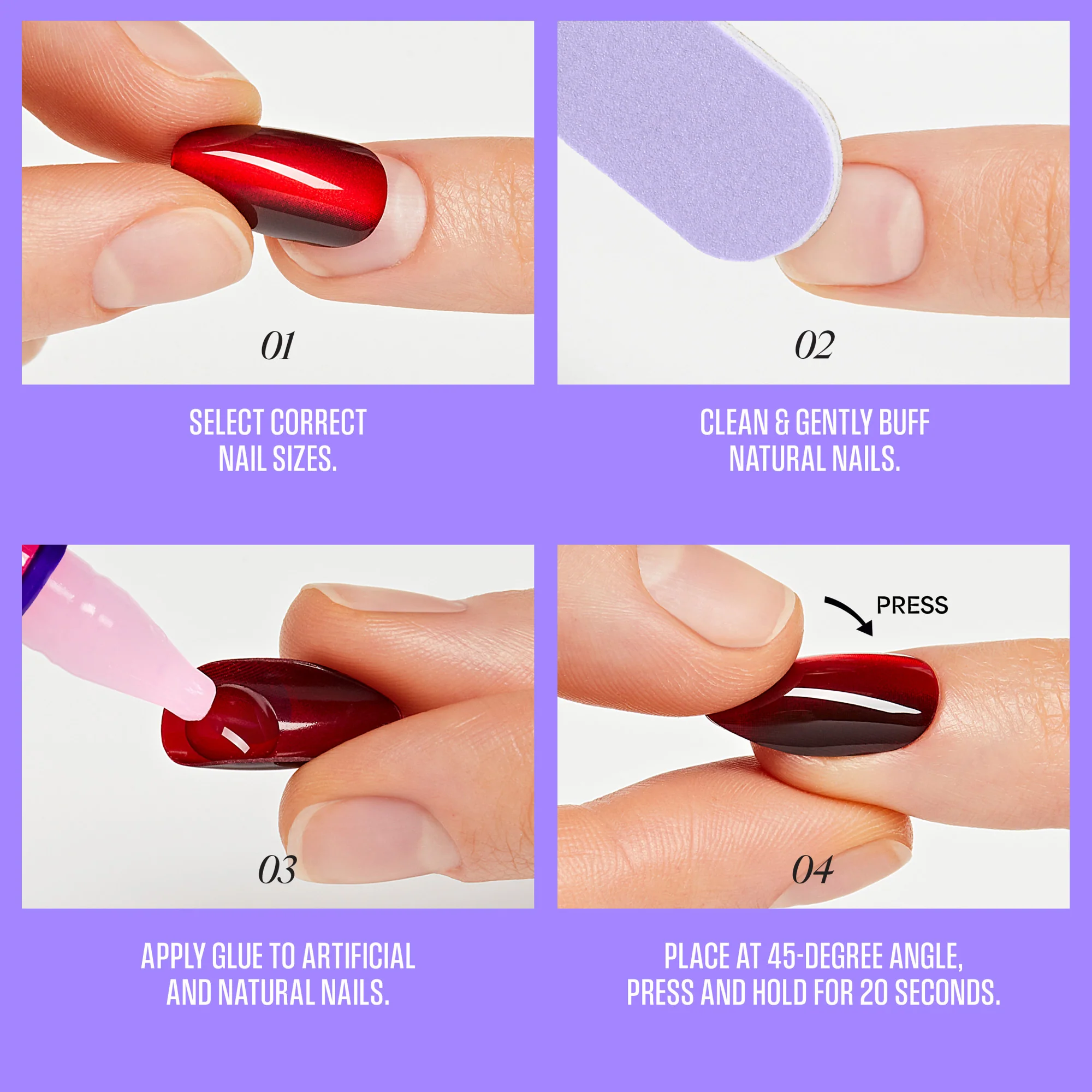 KISS CORE French Press On Glue Nails – Cheerful - Image 8