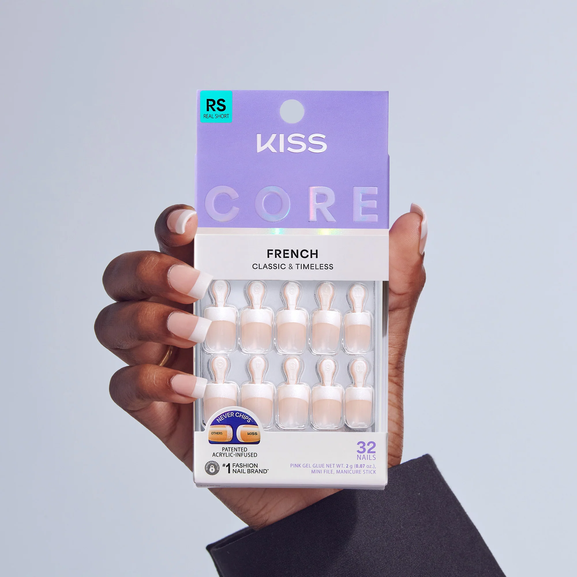 KISS CORE French Press On Glue Nails - I Wish - Image 2