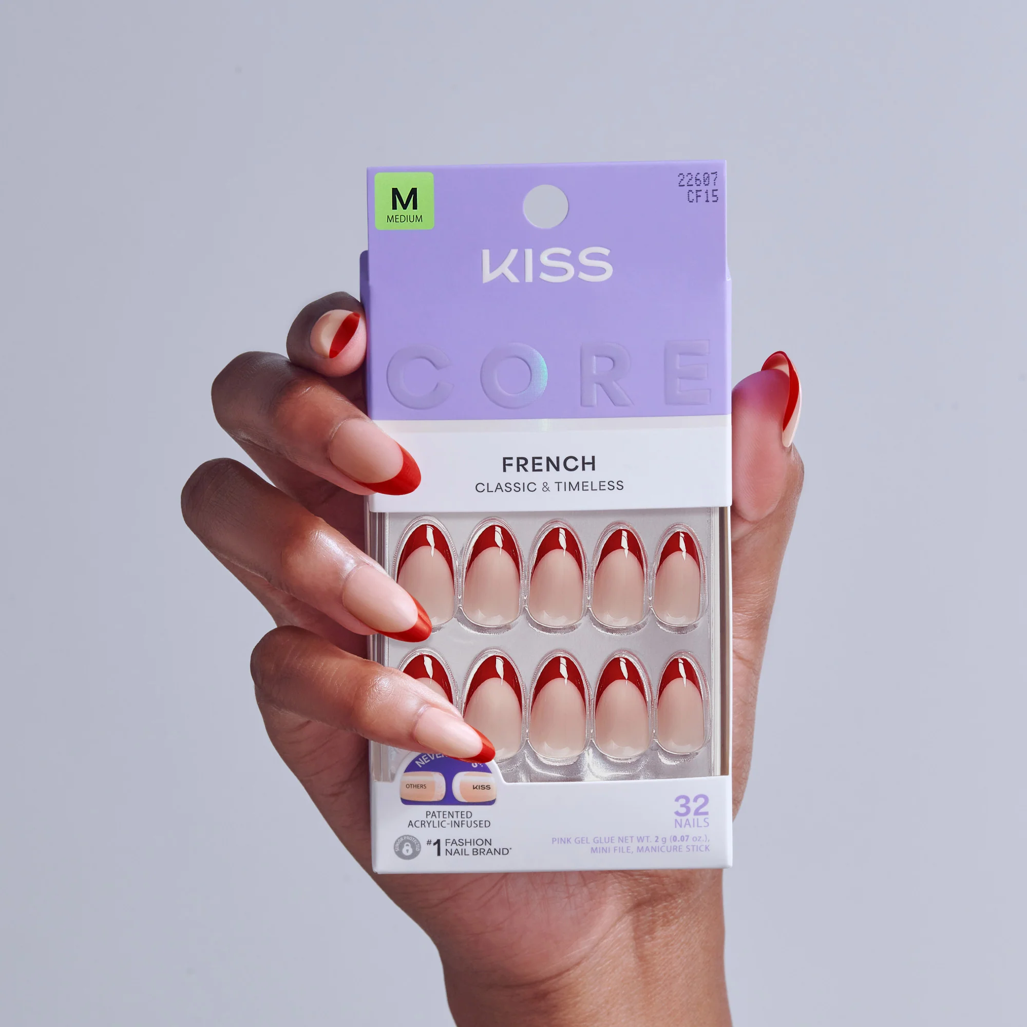 KISS CORE French Press On Glue Nails – Optimistic - Image 2