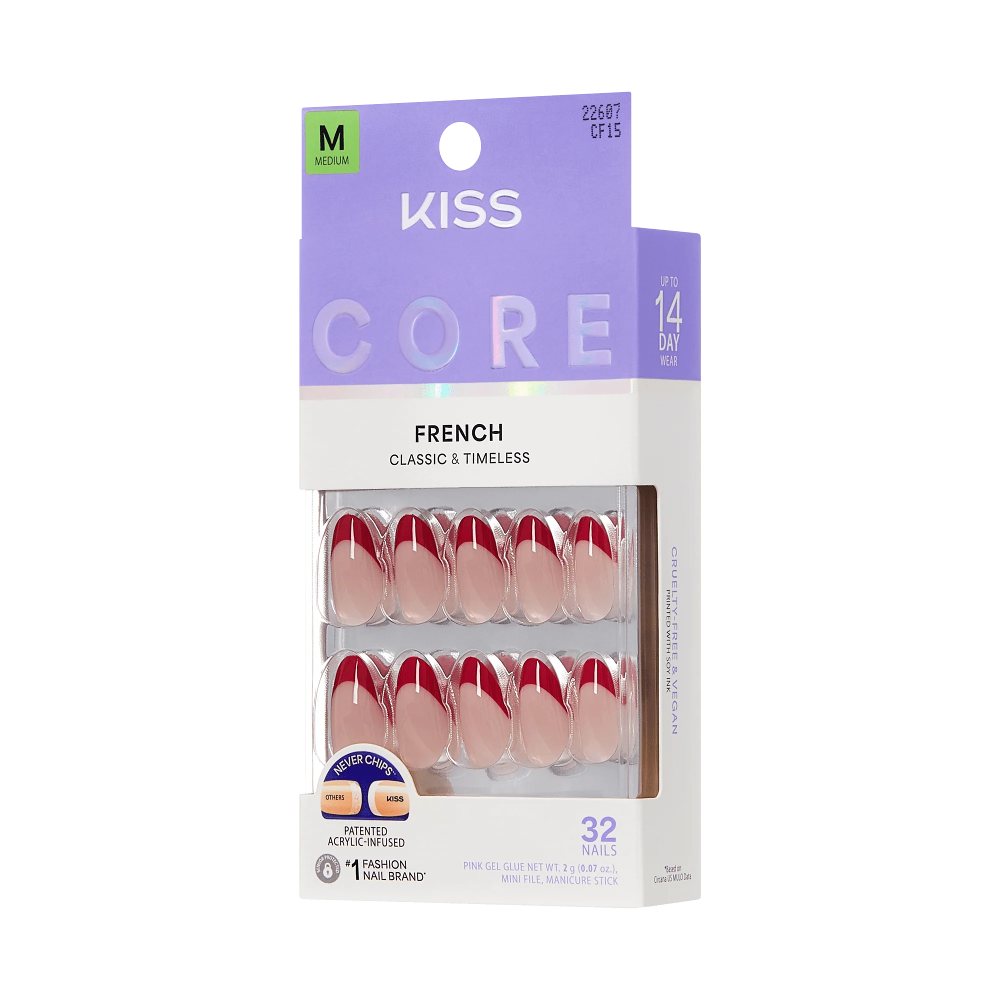 KISS CORE French Press On Glue Nails – Optimistic - Image 6