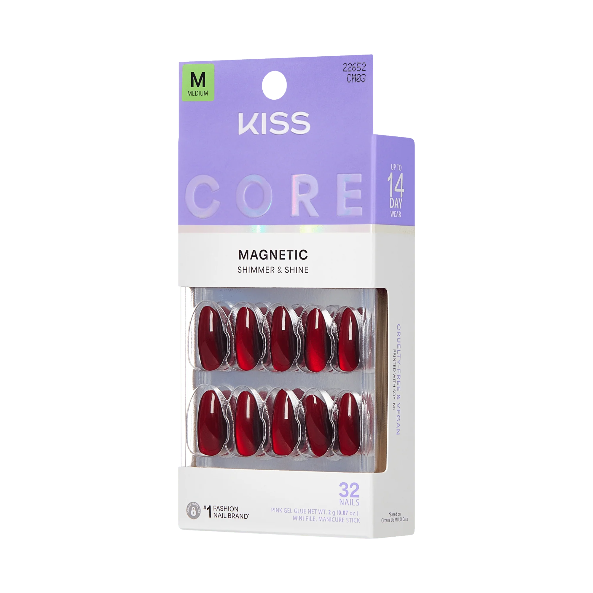 KISS CORE Magnetic Press On Glue Nails - Apple Blossom - Image 6