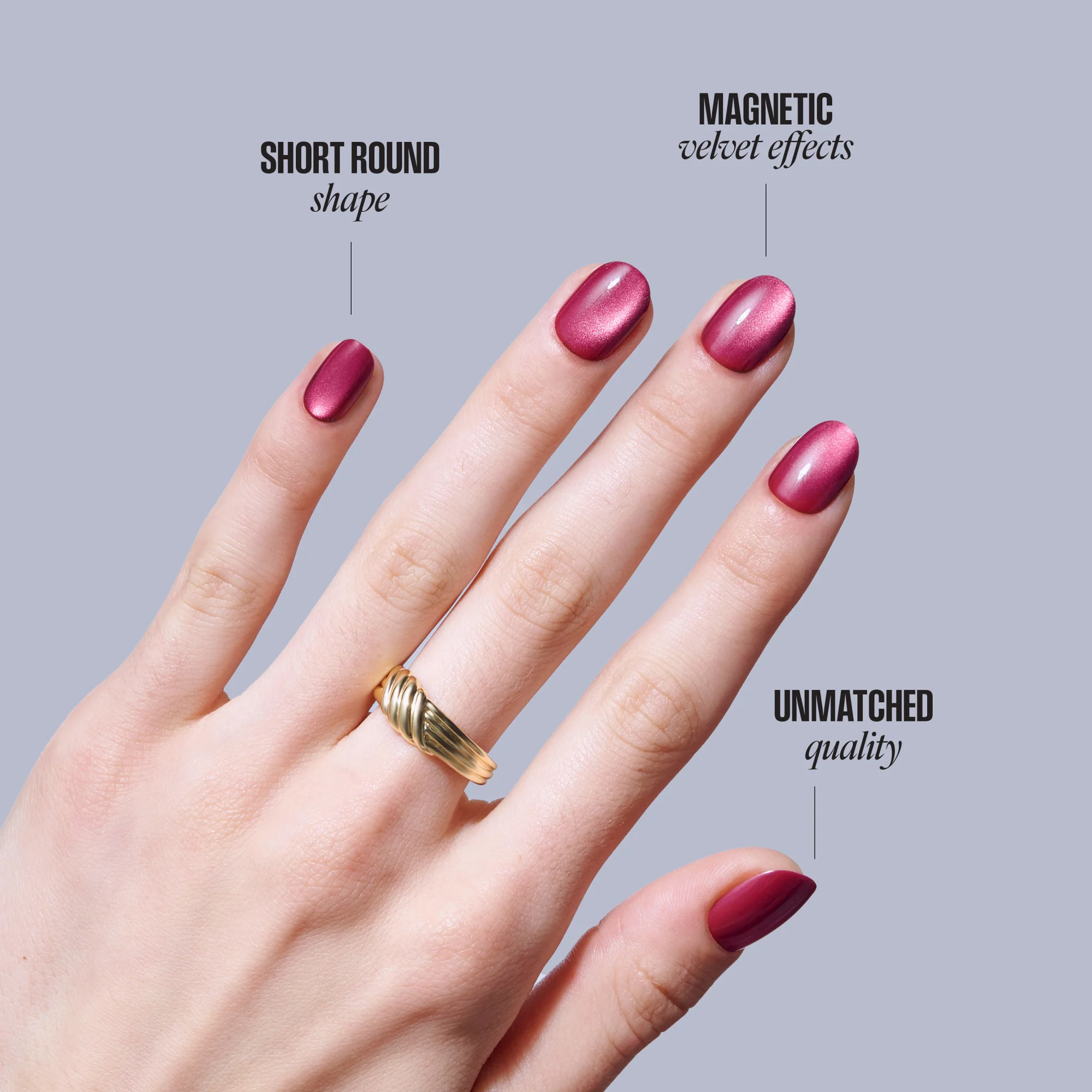 KISS CORE Magnetic Press On Glue Nails - Flaming - Image 7