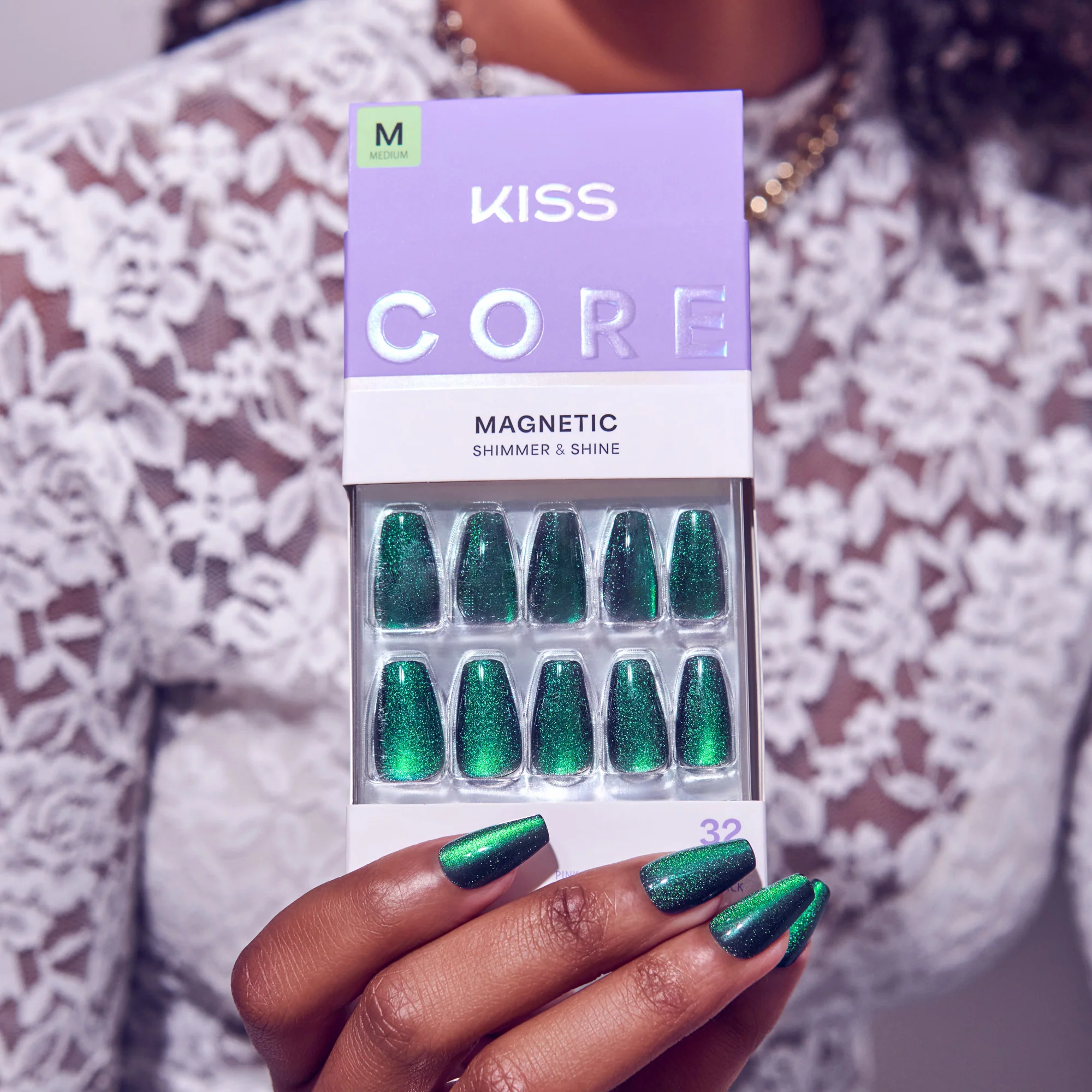 KISS CORE Magnetic Press On Glue Nails – Shimmering - Image 5