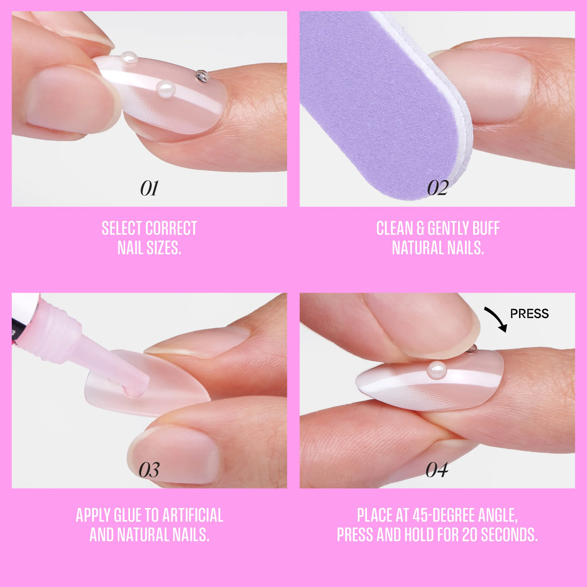 KISS GLAM 3D & Jewel Press On Glue Nails - Seraphic - Image 8