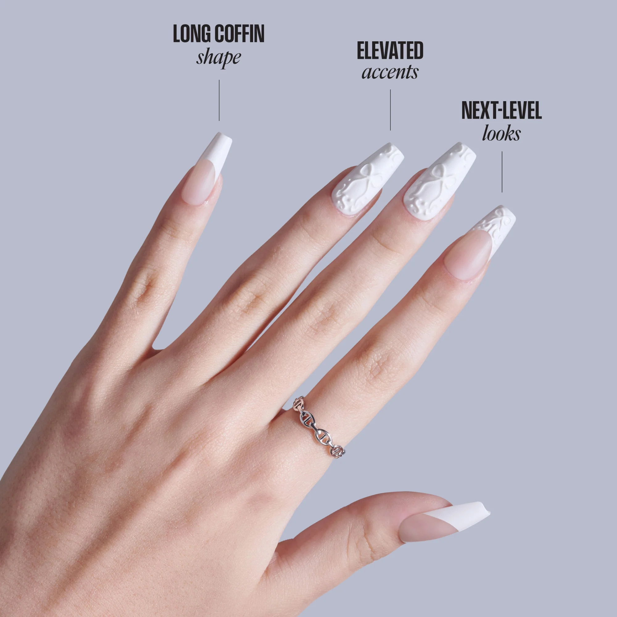 KISS GLAM 3D & Jewel Press On Glue Nails - Breath of Harmony - Image 10
