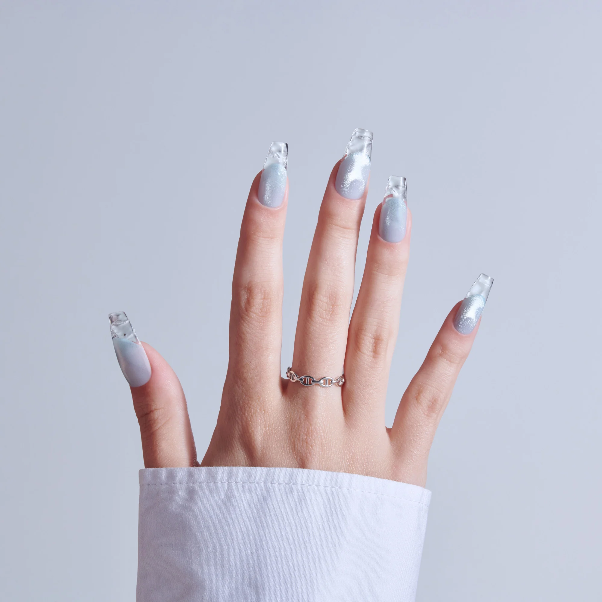 KISS GLAM 3D & Jewel Press On Glue Nails - Seraphic