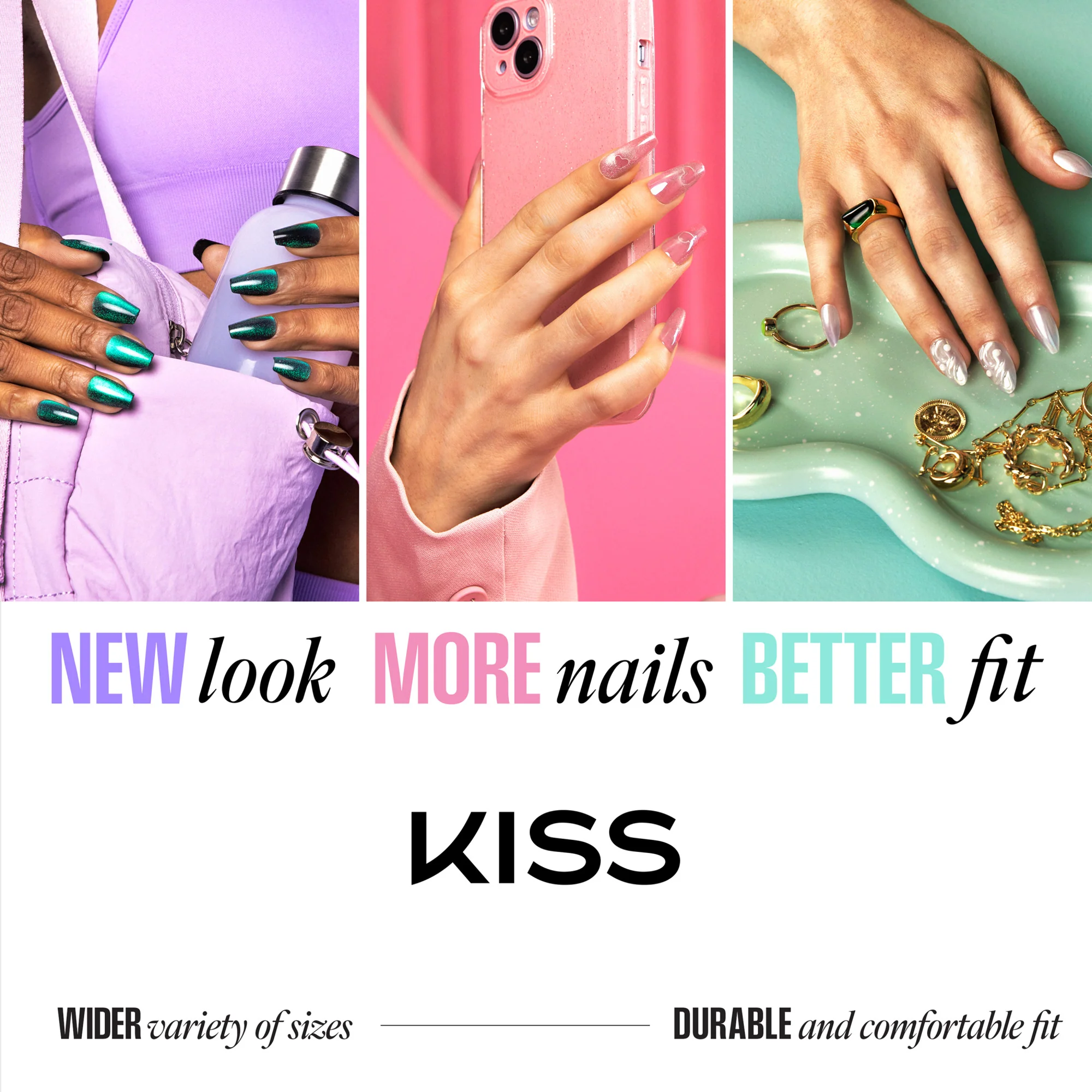 KISS CORE Design Press On Glue Nails - Springtime Splendor - Image 12