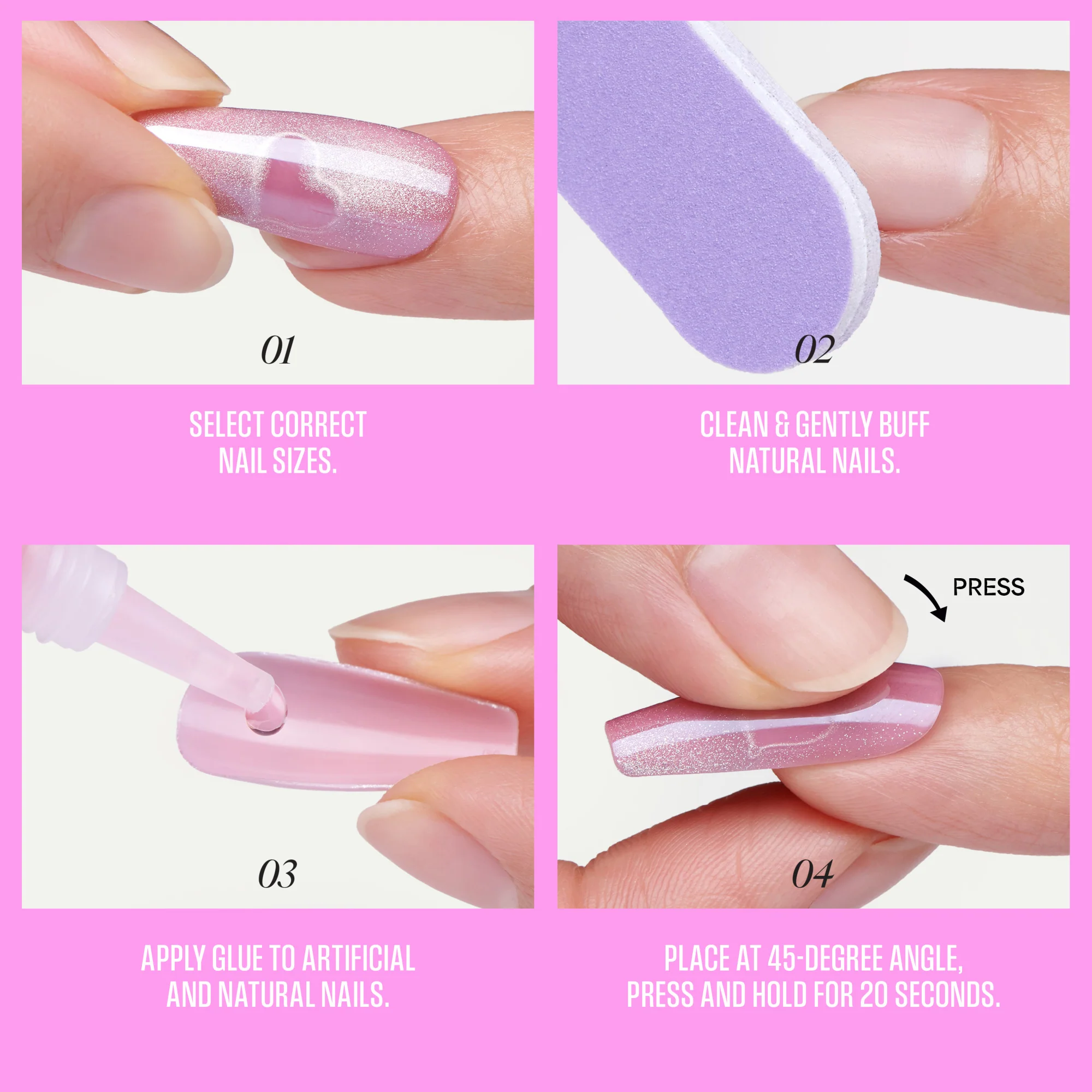 KISS GLAM Embellished Press On Glue Nails - Always Glowing - Image 8