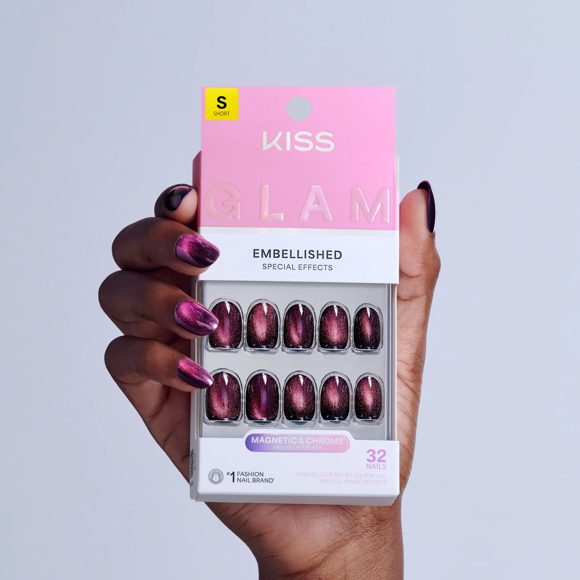 KISS GLAM Embellished Press On Glue Nails - Simple Joys - Image 2