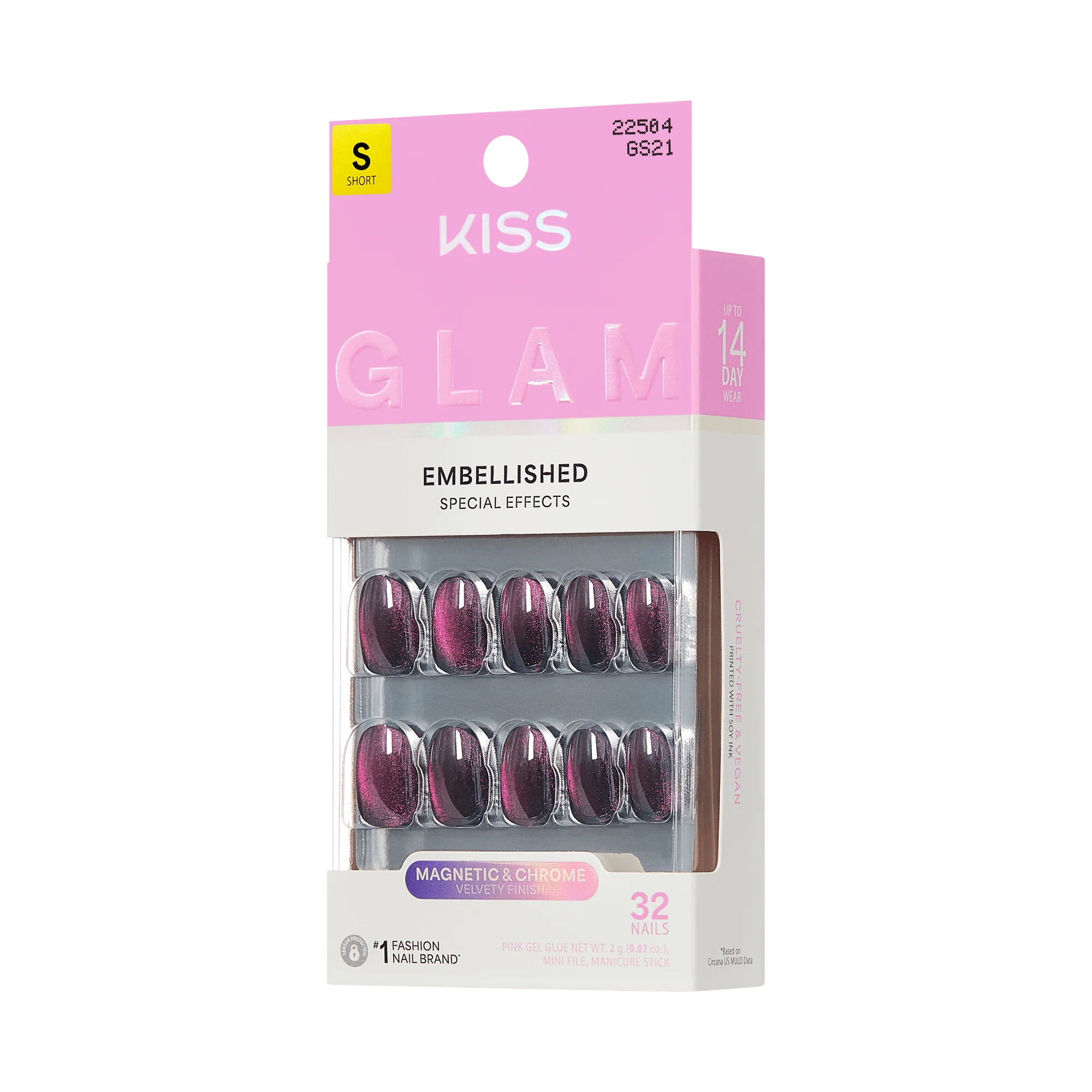 KISS GLAM Embellished Press On Glue Nails - Simple Joys - Image 8