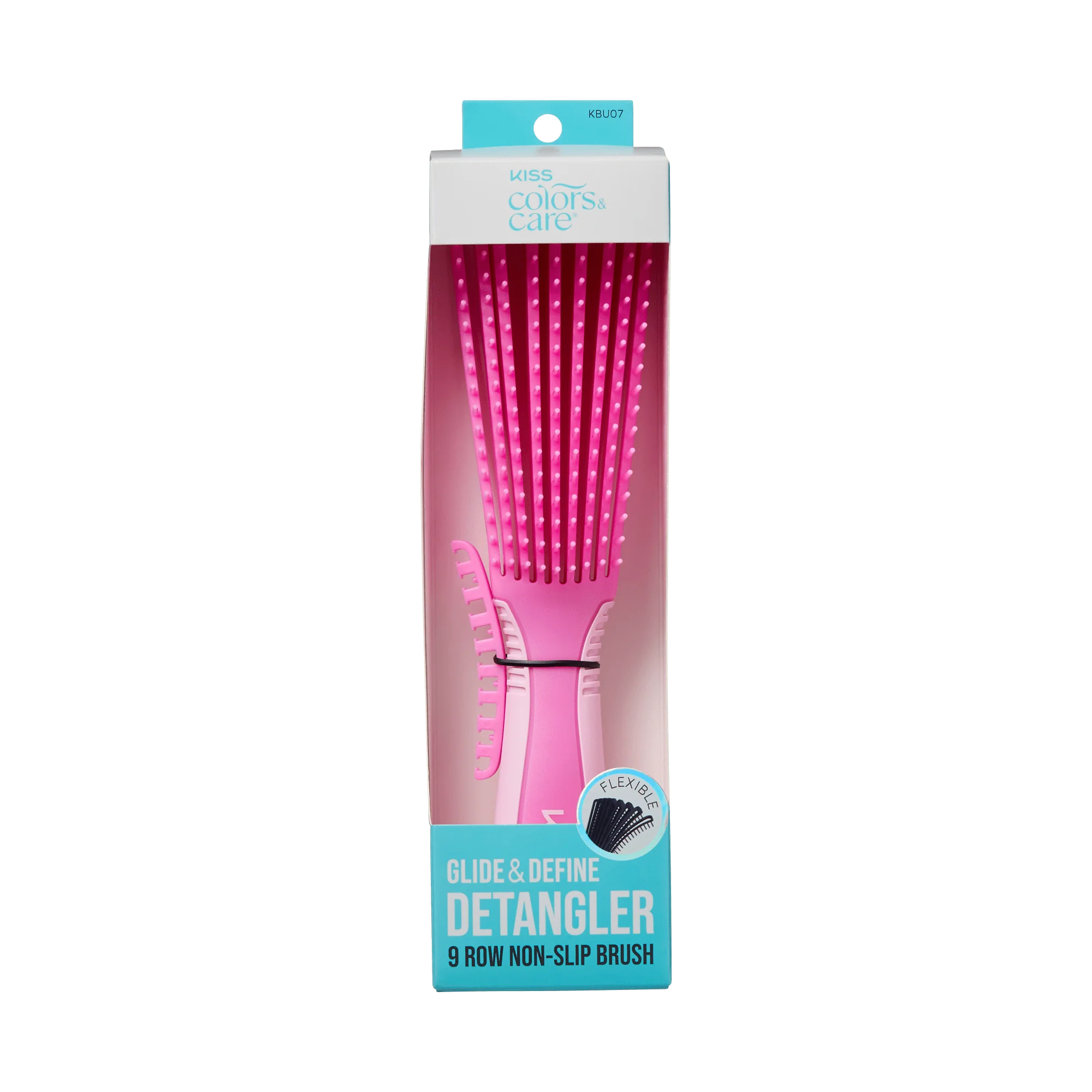 KISS Colors & Care Glide & Define Non-Slip Detangling Brush