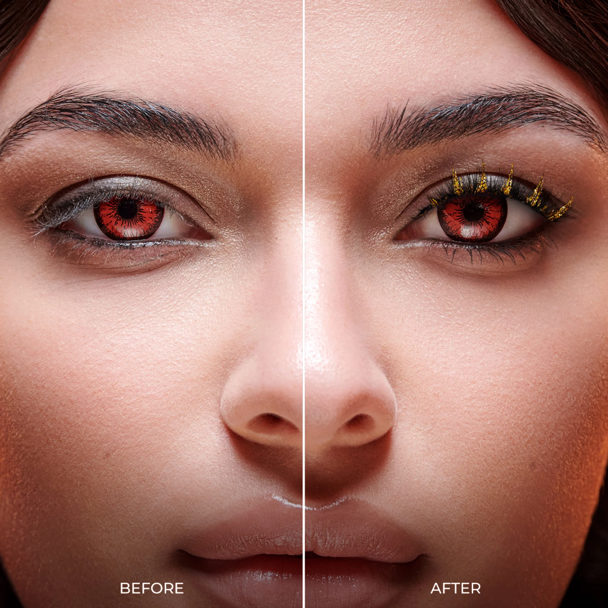 KISS Halloween Decorated Lashes & Gem Sticker - Golden Myth - Image 4