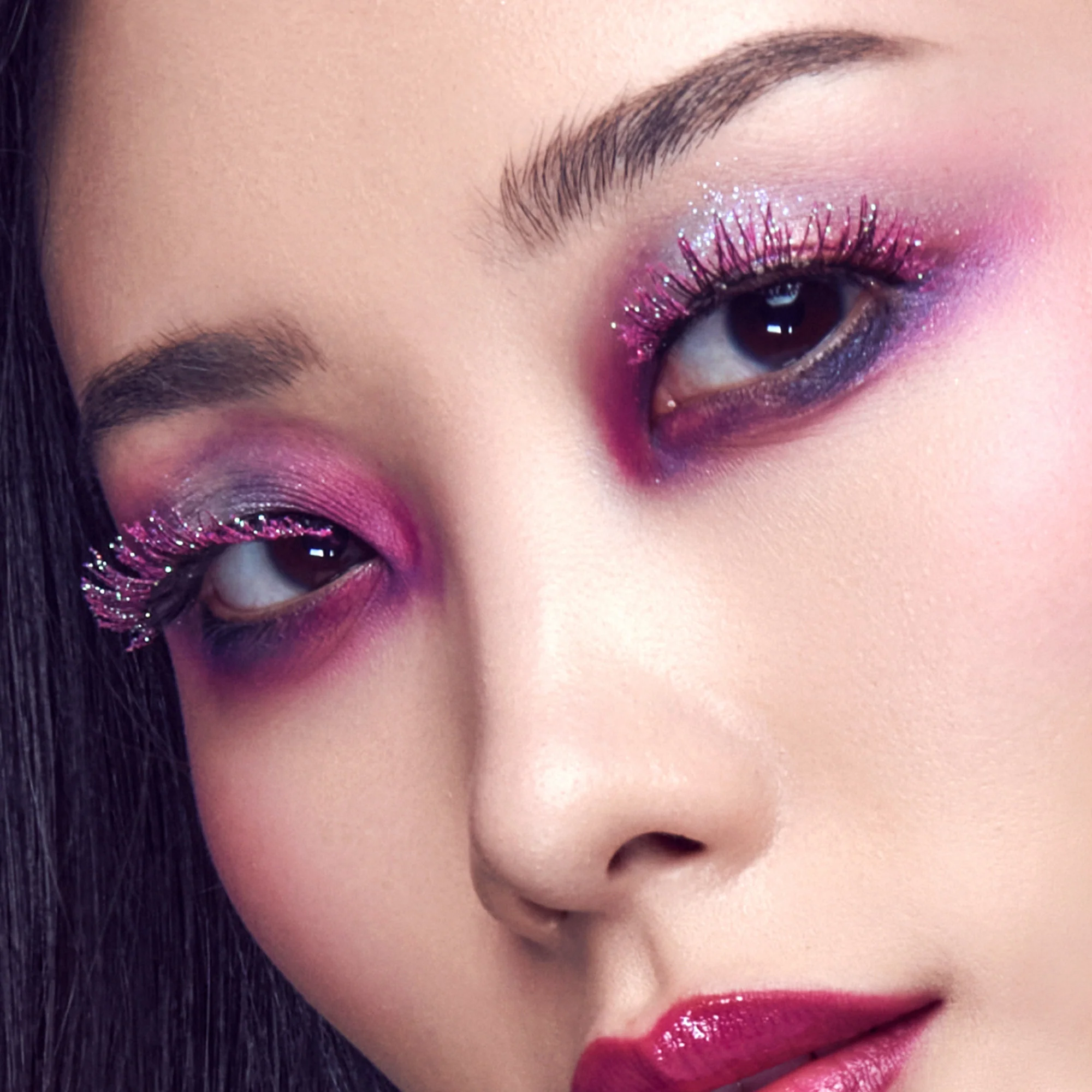 KISS Halloween Decorated Lashes & Gem Sticker - Violet Veil - Image 2
