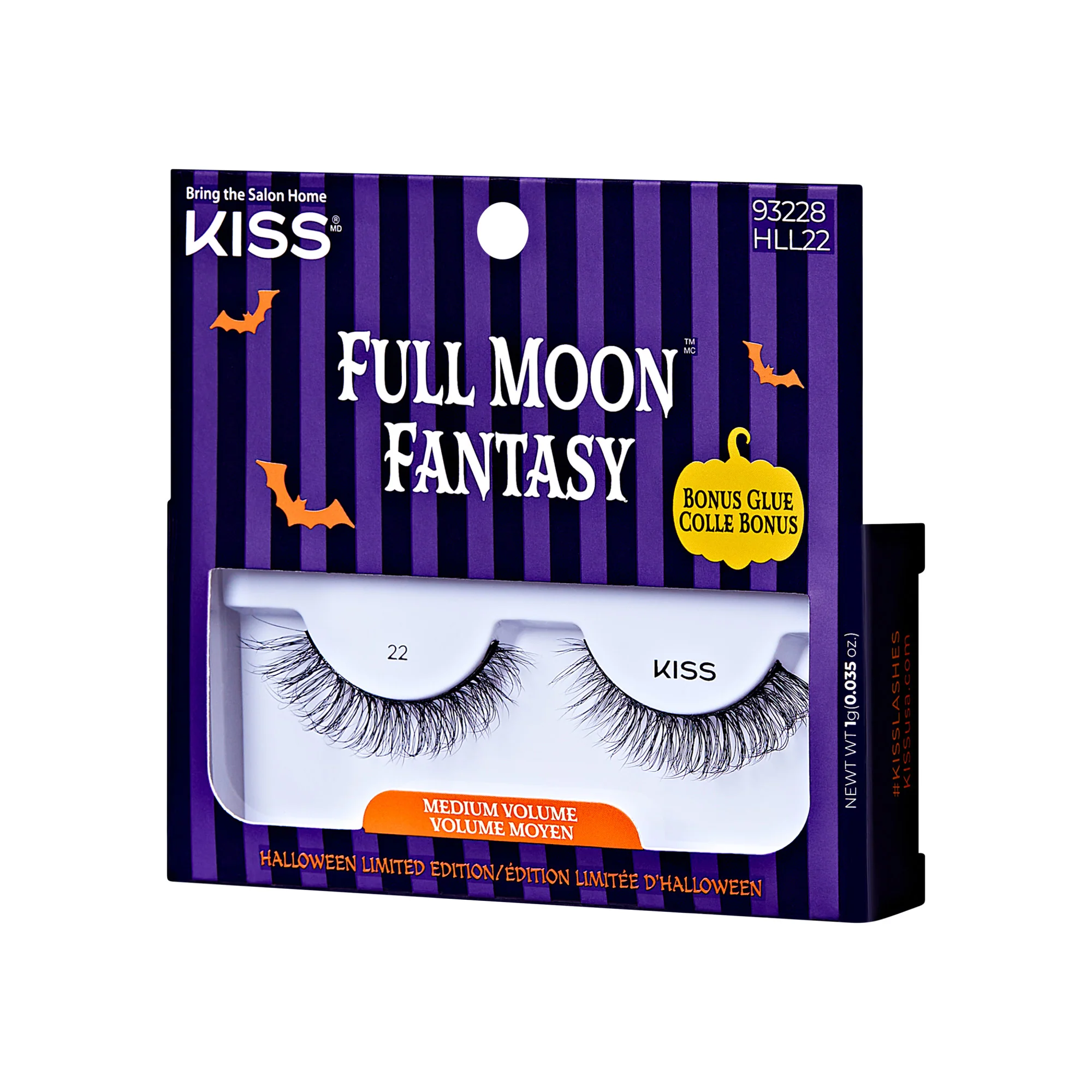 KISS Halloween 'Full Moon Fantasy' False Eyelashes, Medium Volume - Midnight Mischief