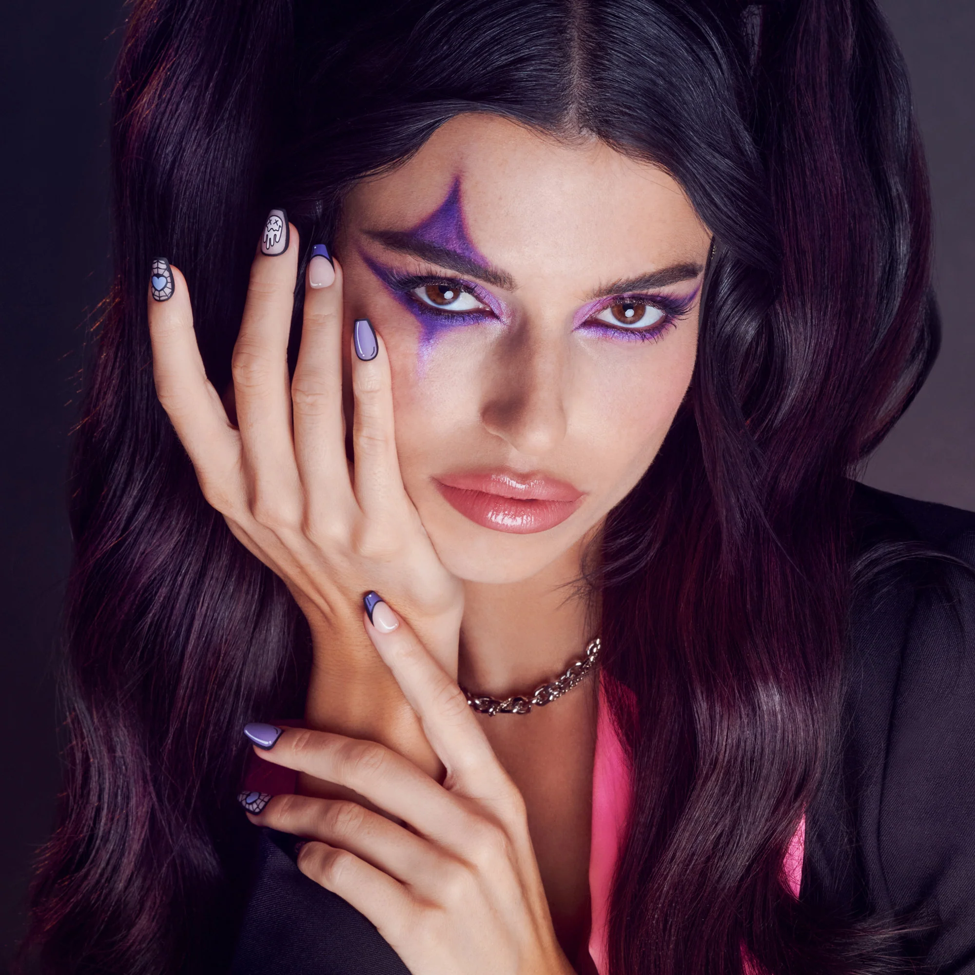 KISS Halloween 'Full Moon Fantasy' False Eyelashes, Light Volume - Moody Mystique - Image 2