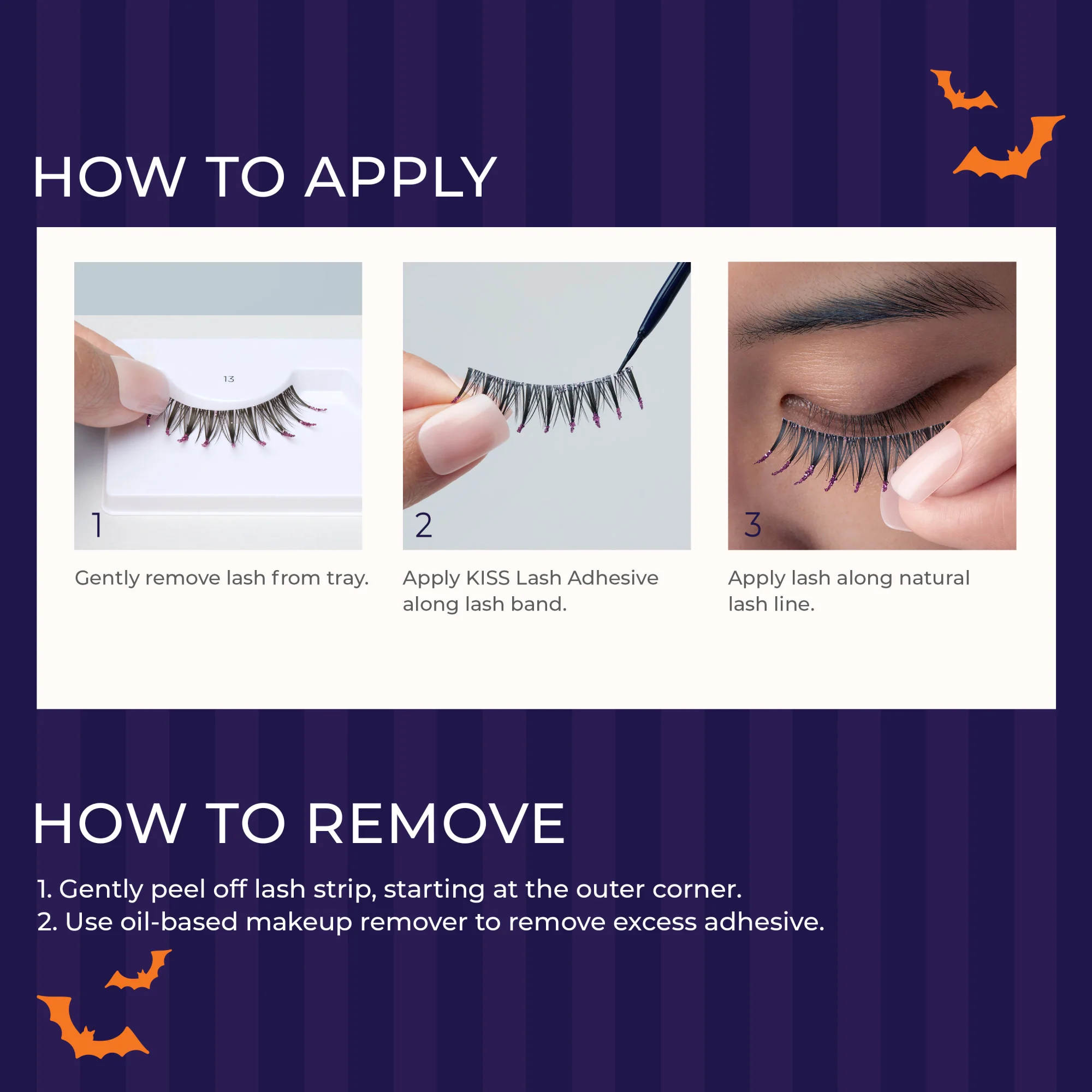 KISS Halloween 'Full Moon Fantasy' False Eyelashes, Light Volume - Gothic Glam - Image 5