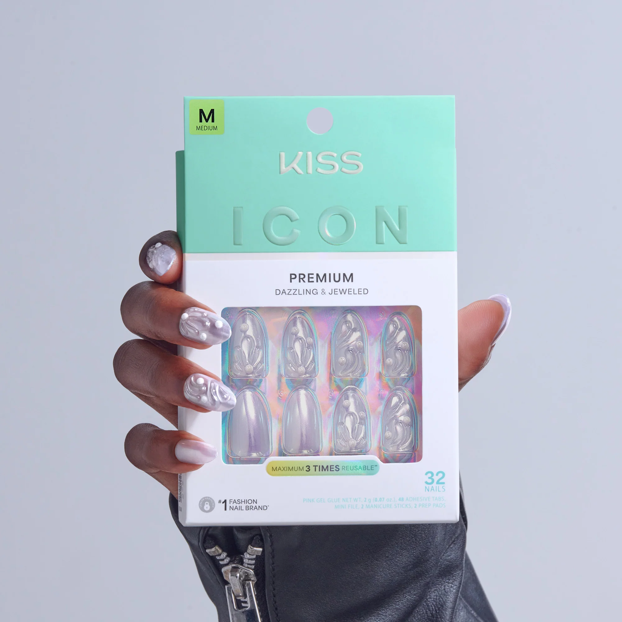 KISS ICON Press On Glue Nails - Remarkable - Image 2