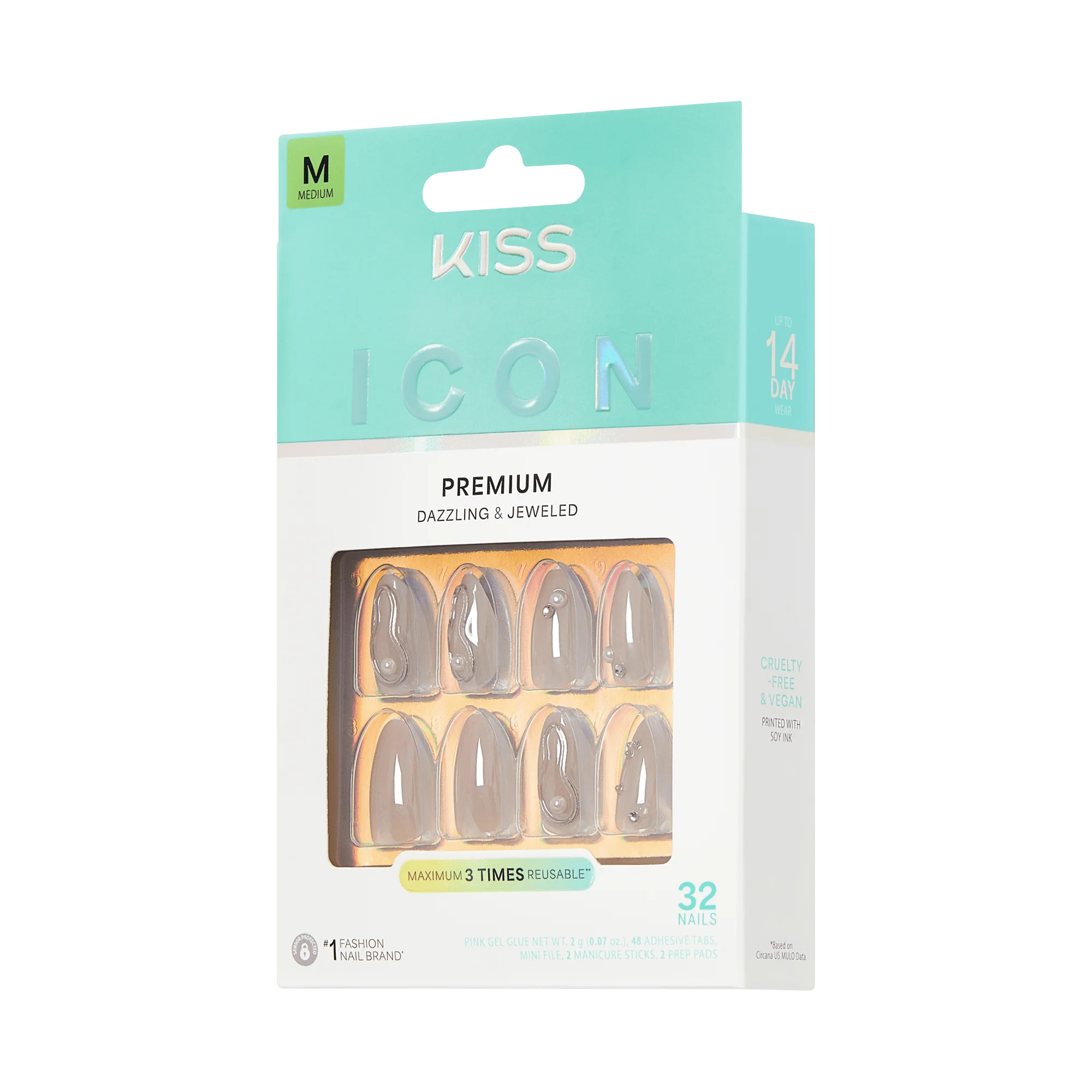 KISS ICON Press On Glue Nails - Terrific - Image 10