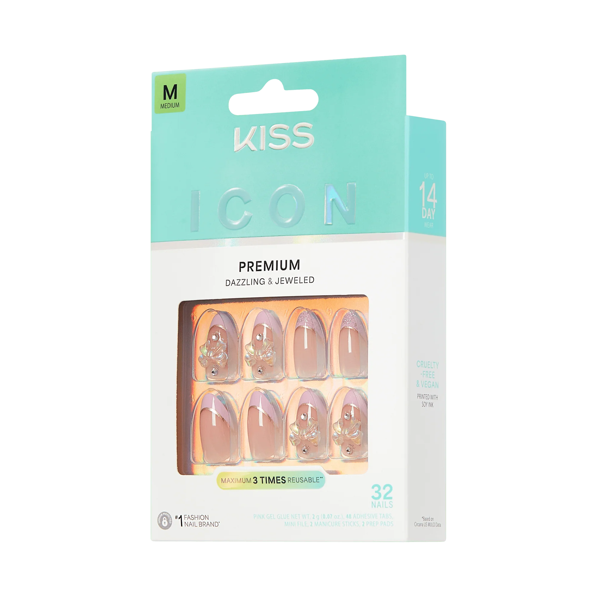 KISS ICON Press On Glue Nails - Vibrant - Image 9