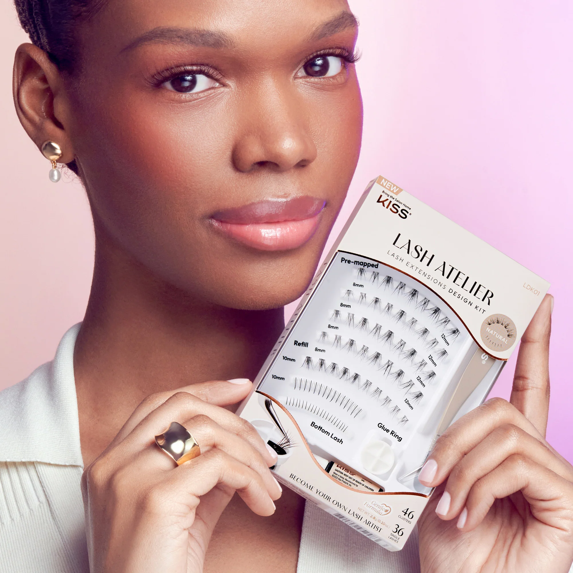 KISS Lash Atelier Individual Lash Extensions Design Kit – Natural - Image 3