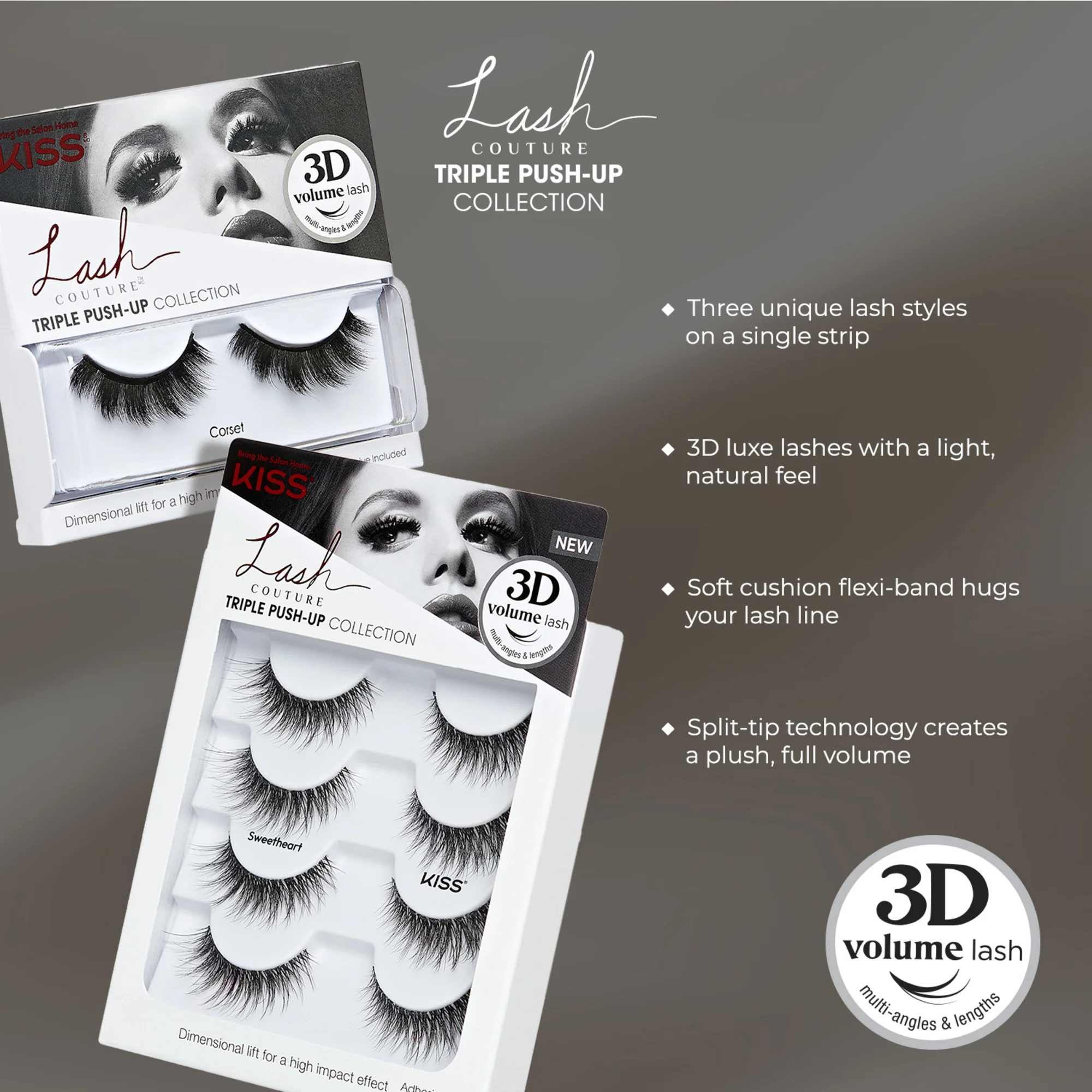 KISS Lash Couture Triple Push-Up - Bombshell - Image 6