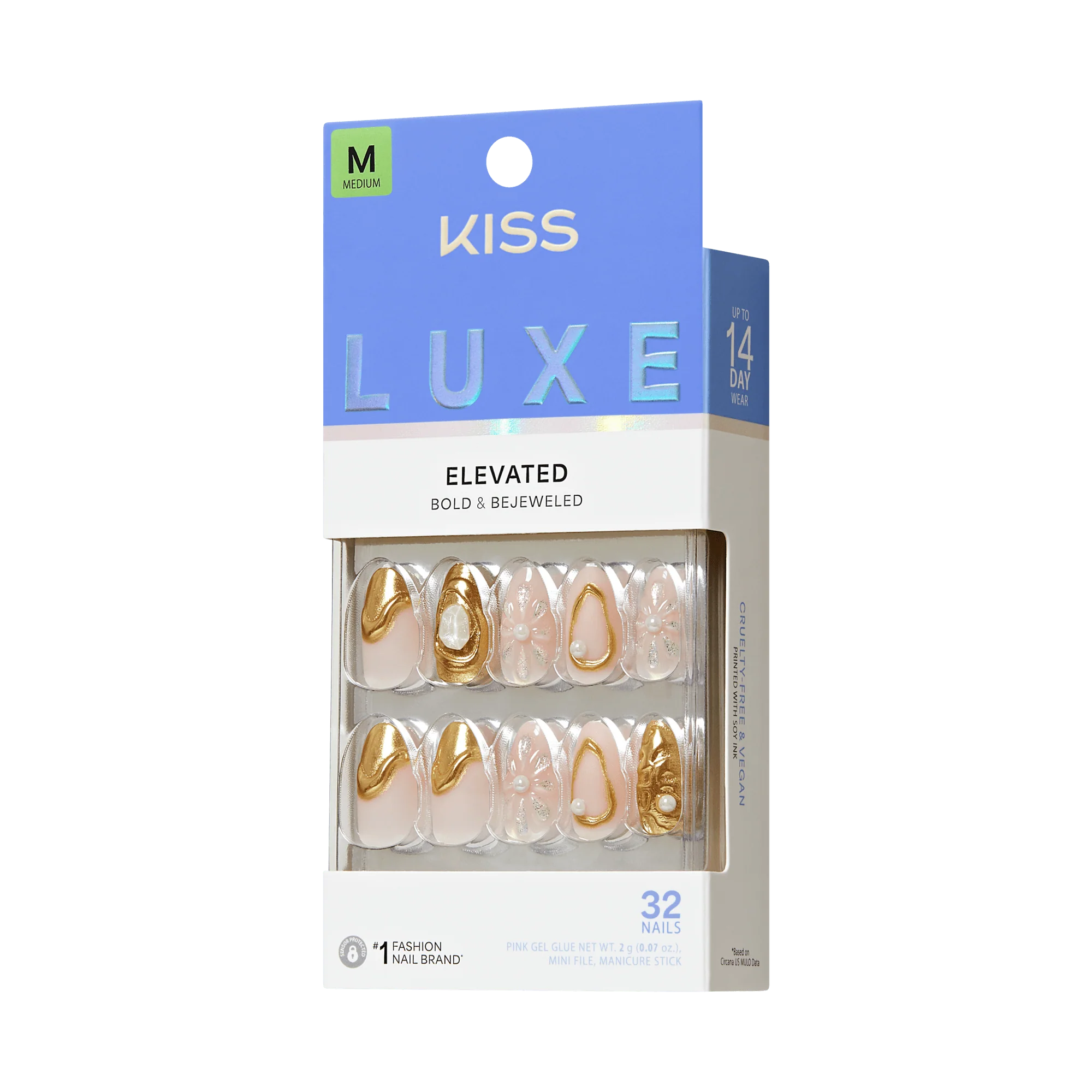 KISS LUXE Press On Glue Nails - Blossom Tide - Image 8