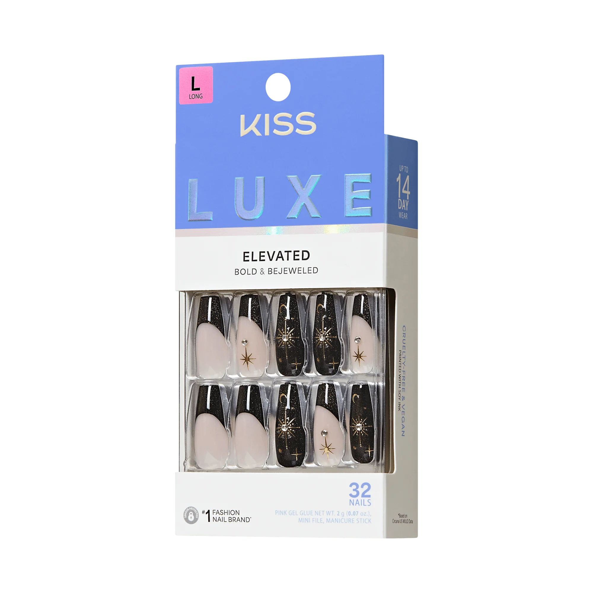 KISS LUXE Press On Glue Nails - Luna Ivy - Image 8