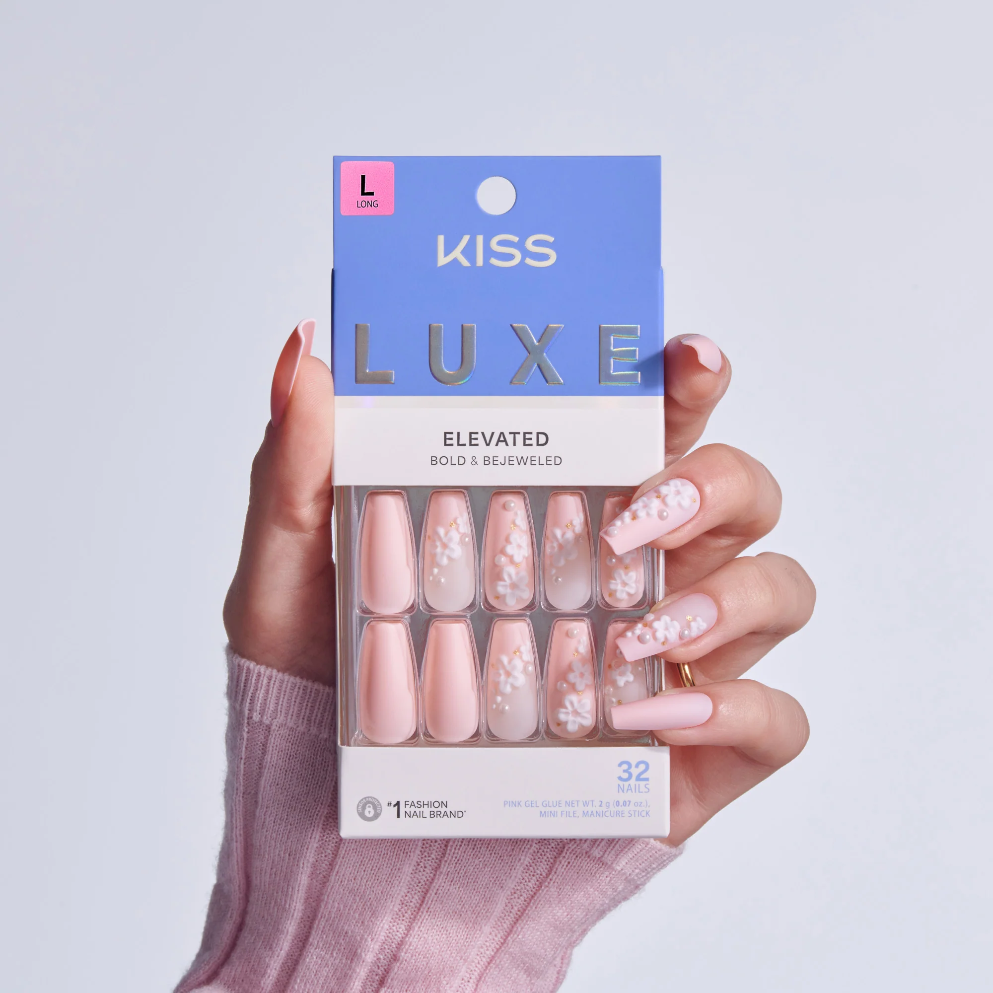 KISS LUXE Press On Glue Nails - Wandering Tide - Image 2