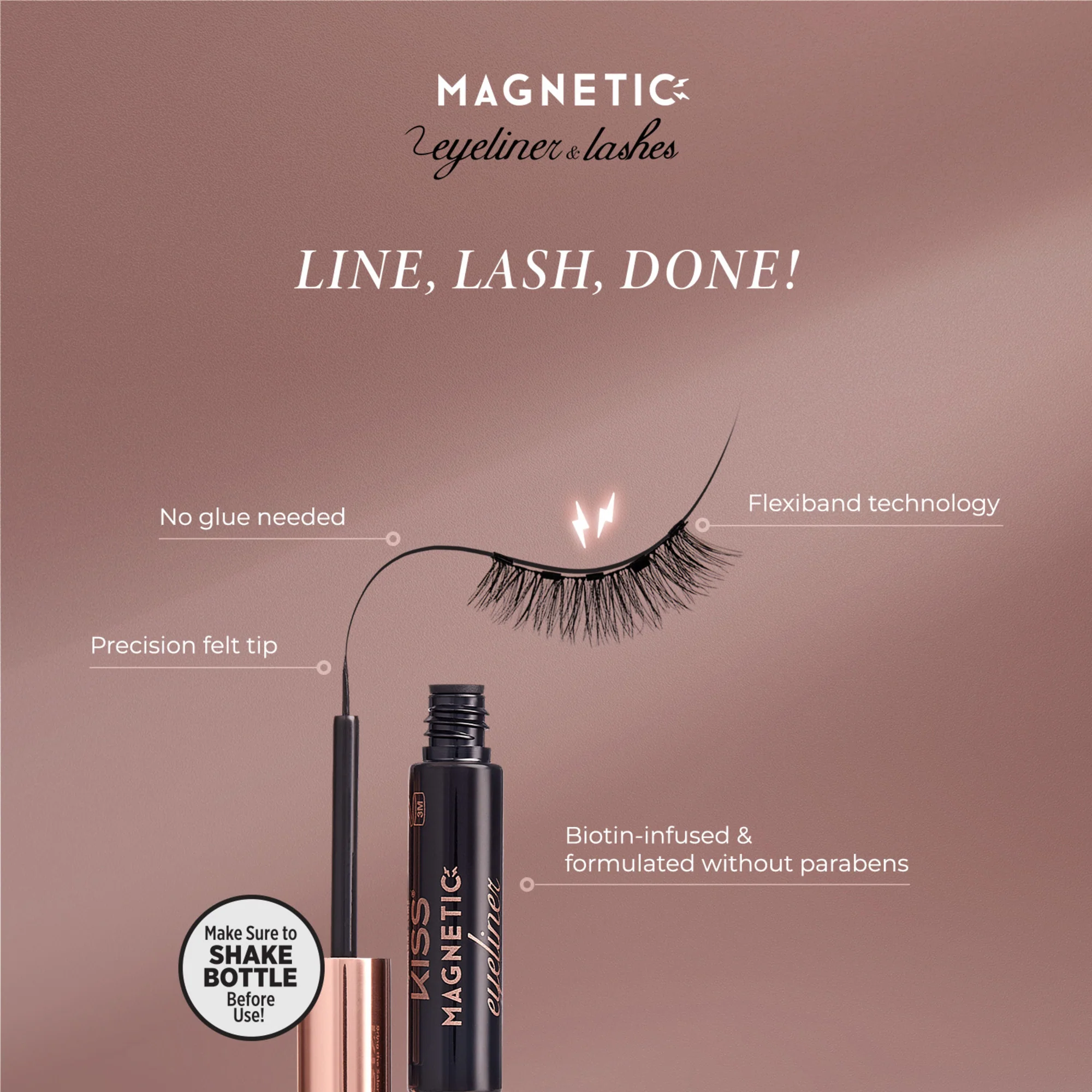 KISS Magnetic Eyeliner & Lashes - Tempt - Image 5