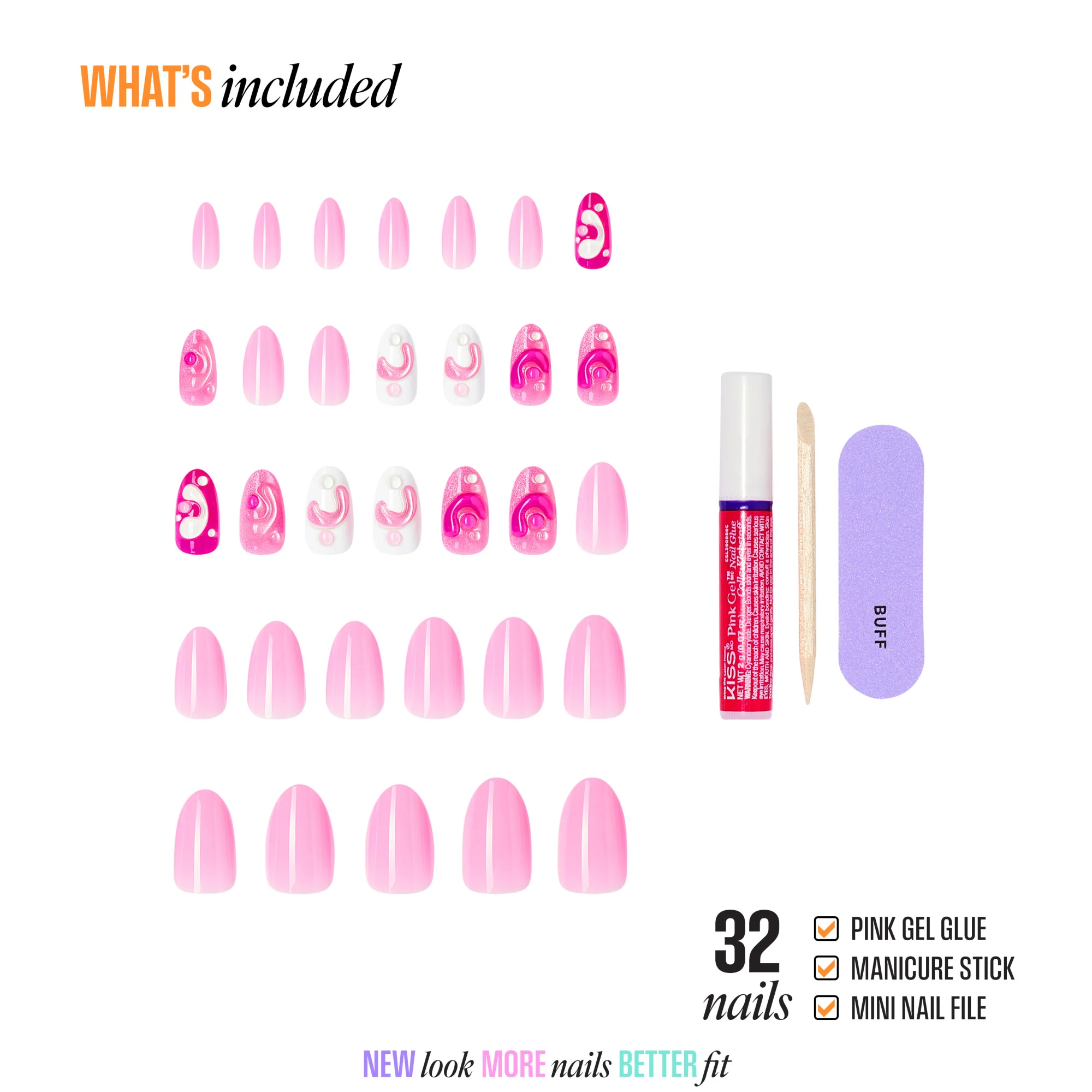 KISS NAIL DRIP Press On Glue Nails - Cheerful Meadow - Image 4