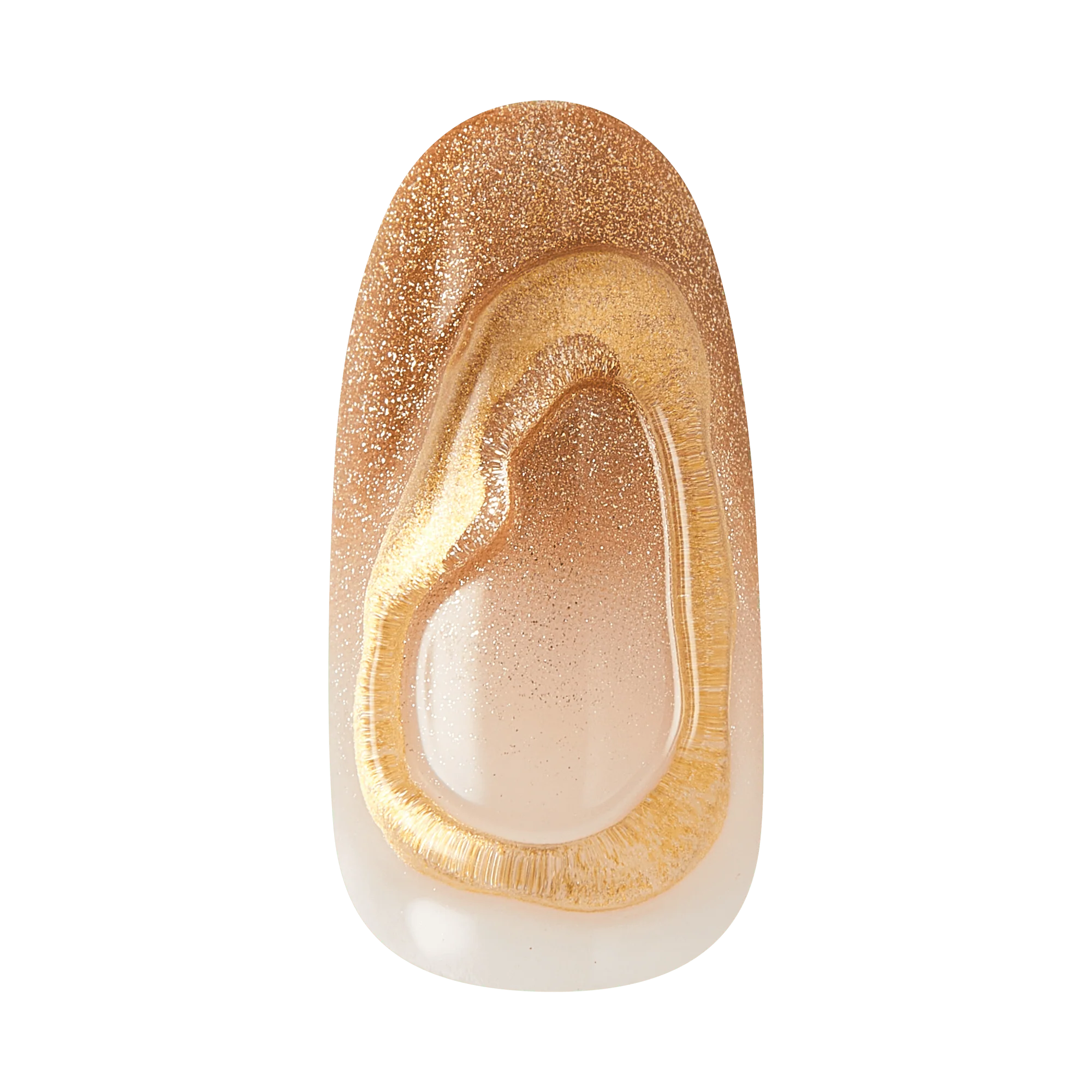KISS NAIL DRIP Press On Glue Nails - Golden Laughter - Image 7