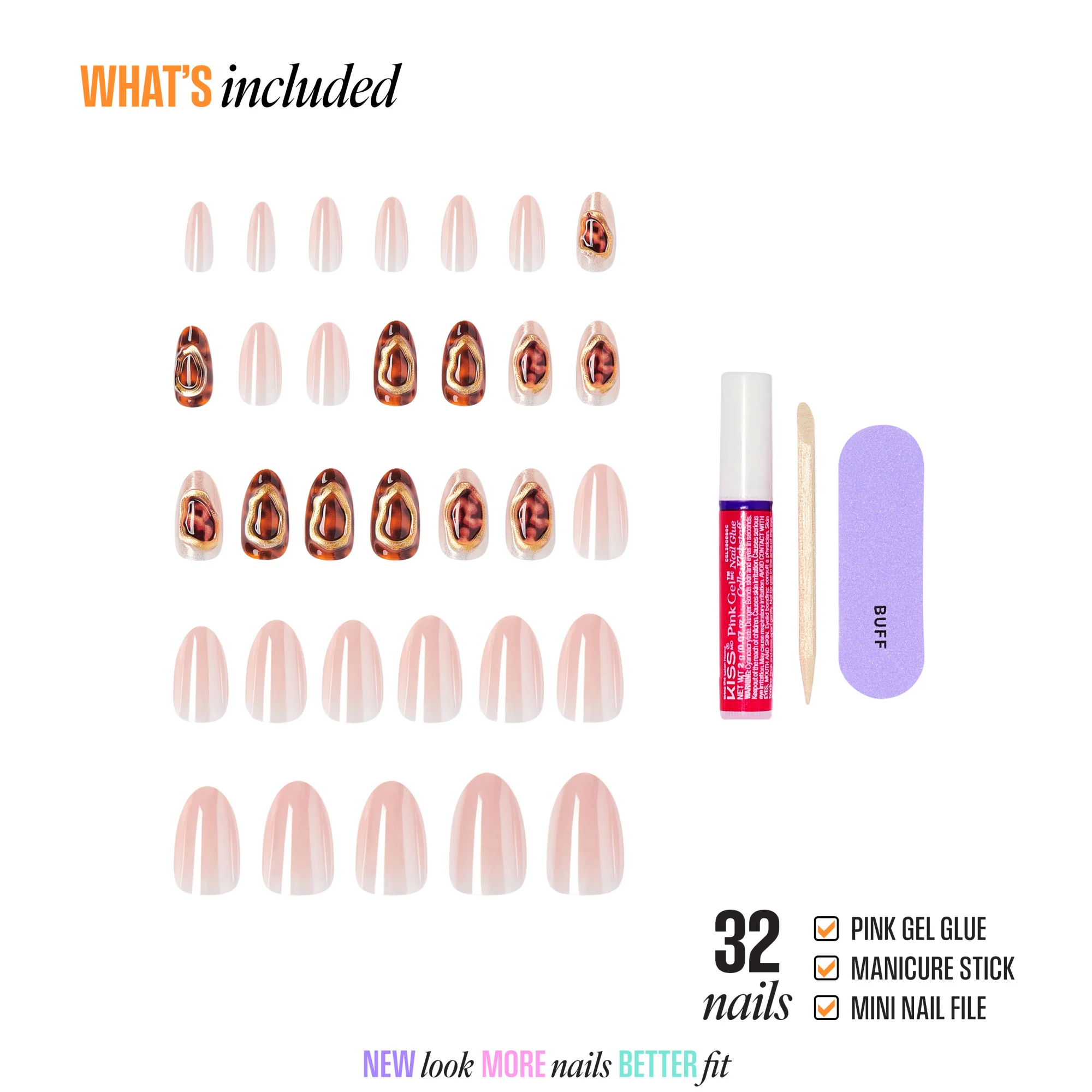 KISS NAIL DRIP Press On Glue Nails - Lively Whisper - Image 4