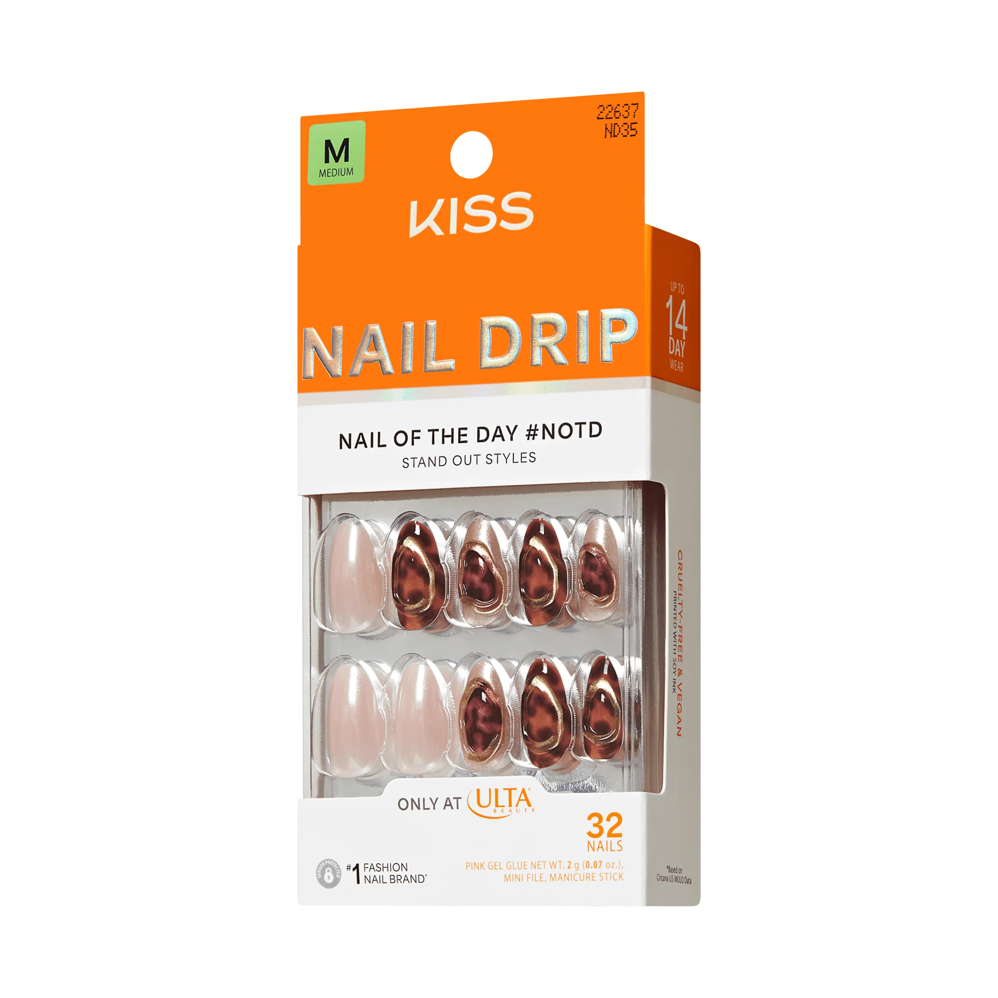 KISS NAIL DRIP Press On Glue Nails - Lively Whisper - Image 8