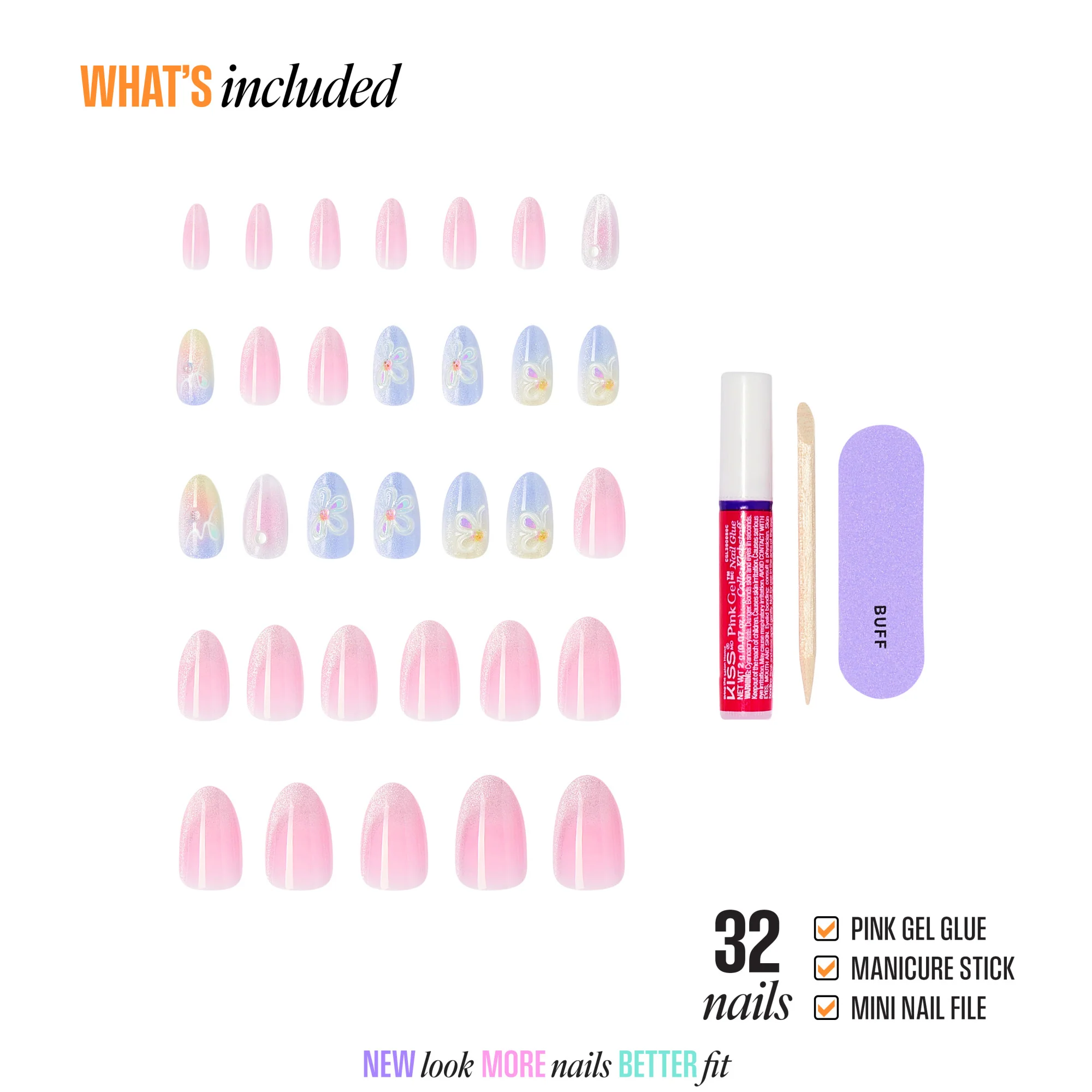 KISS NAIL DRIP Press On Glue Nails - Merry Sky - Image 4