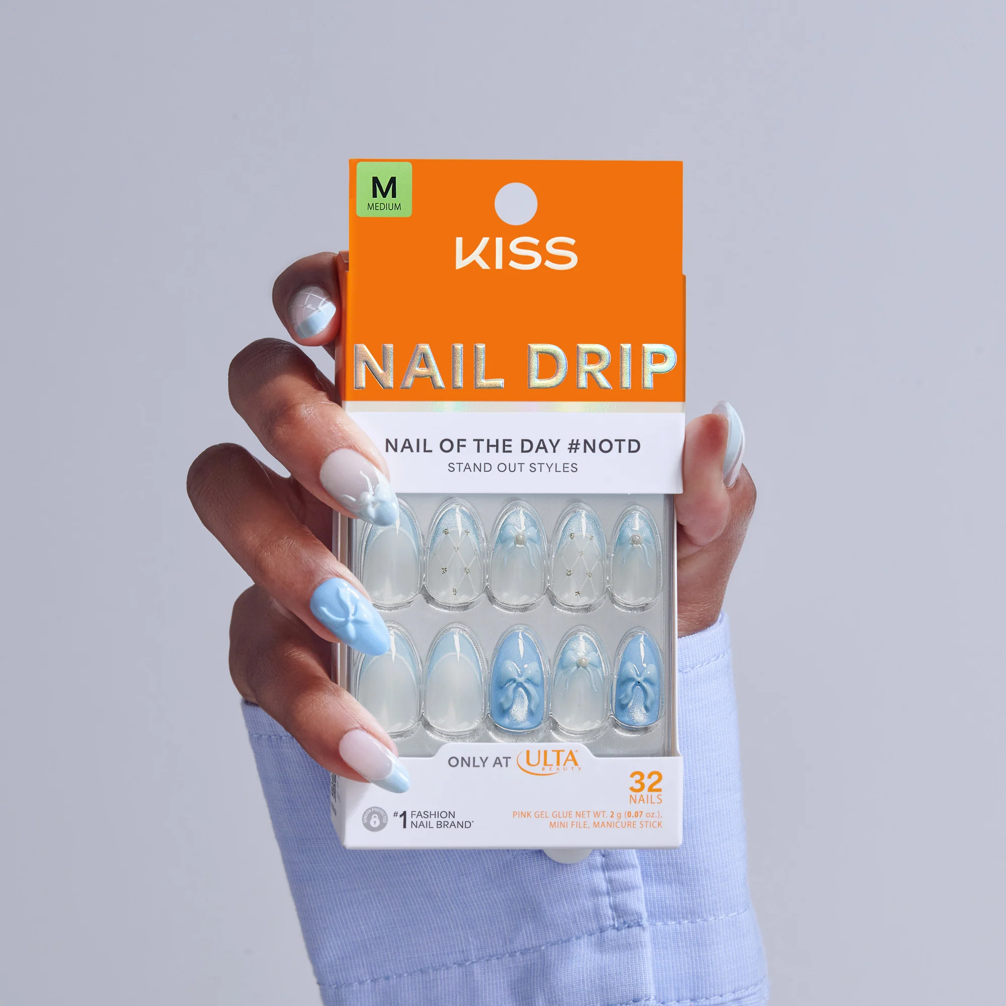 KISS NAIL DRIP Press On Glue Nails - Playful Drift - Image 2