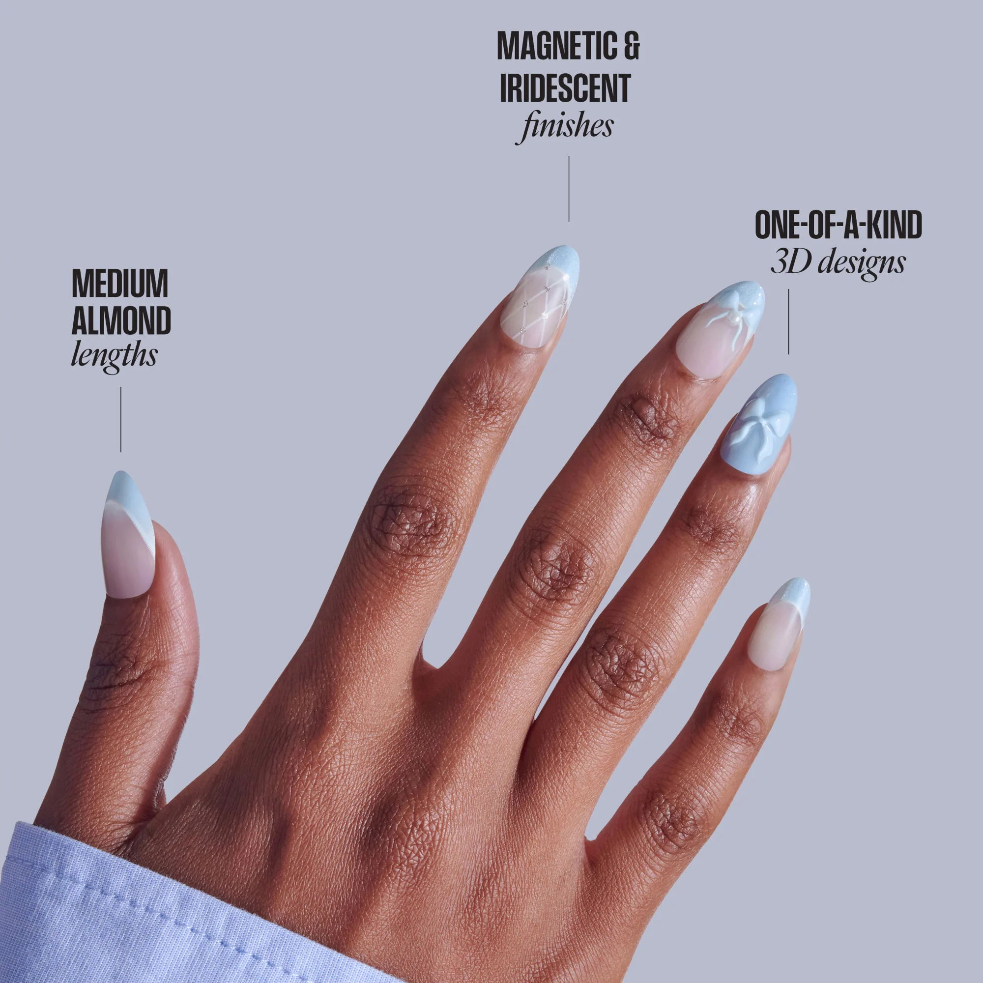 KISS NAIL DRIP Press On Glue Nails - Playful Drift - Image 9
