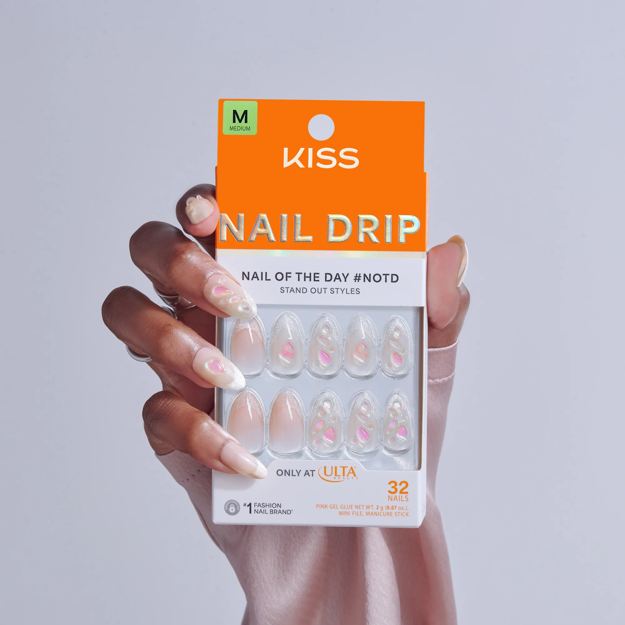 KISS NAIL DRIP Press On Glue Nails - Vivid - Image 2