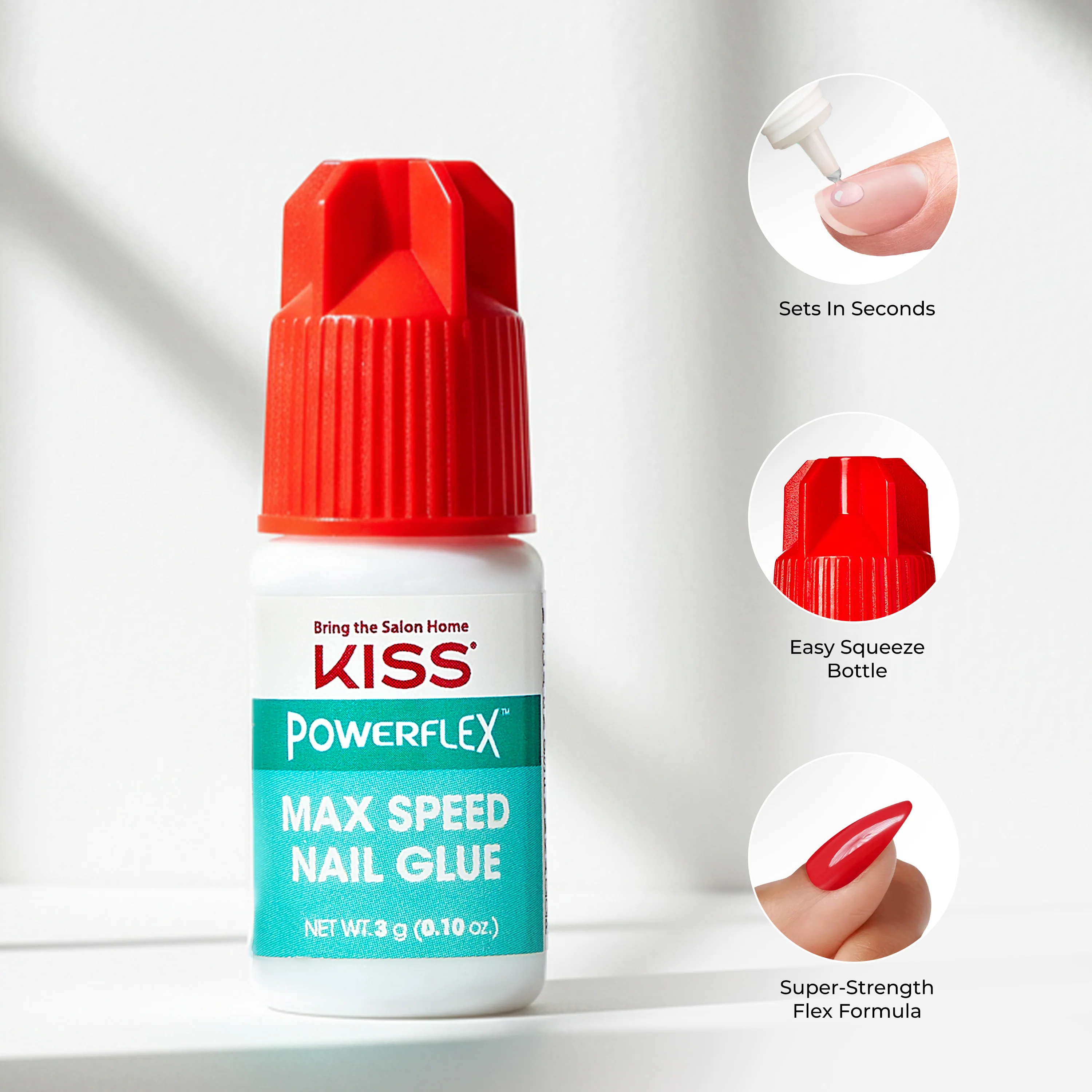 KISS PowerFlex Maximum Speed Nail Glue 3-Pack - Image 6