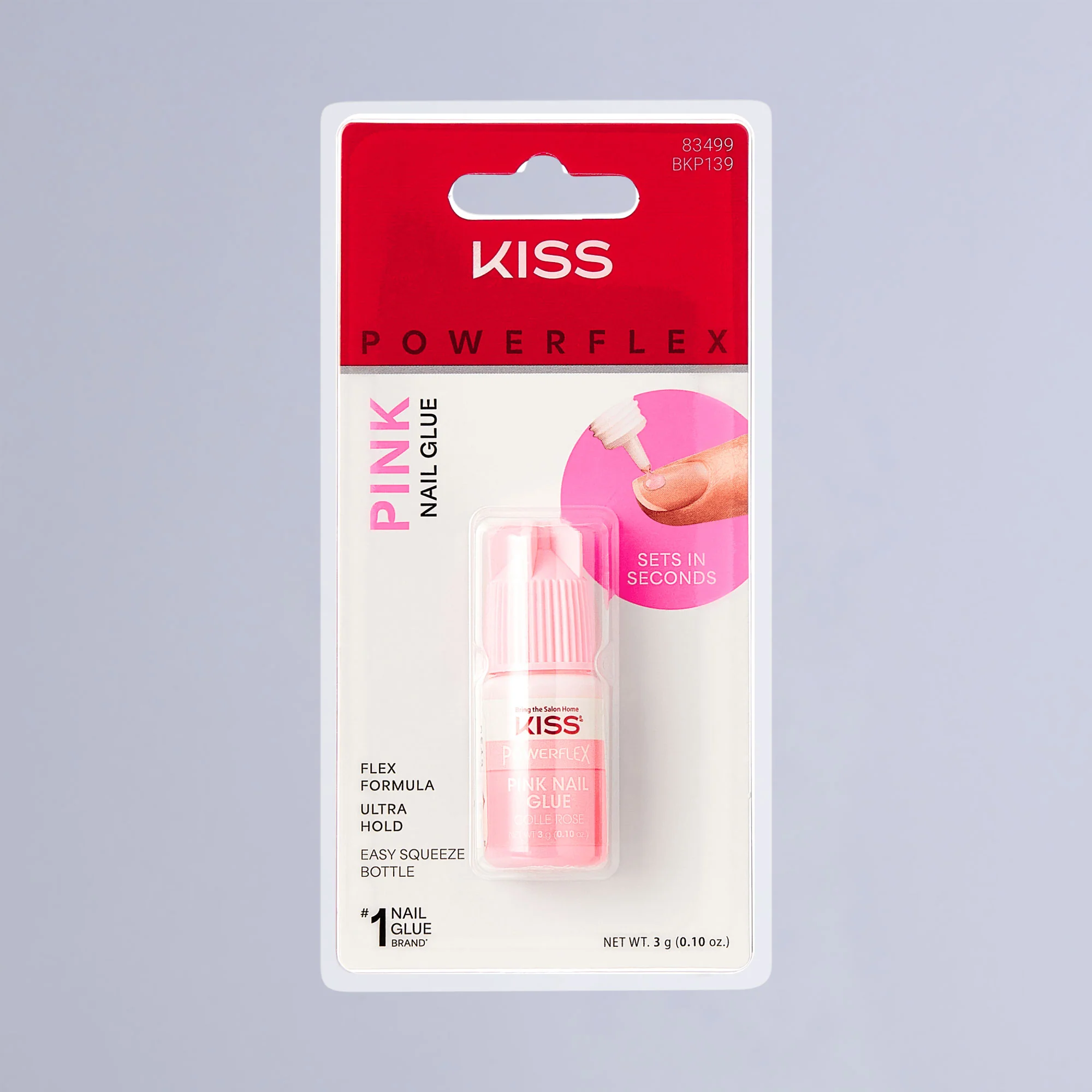KISS PowerFlex Pink Nail Glue - 0.10 oz.