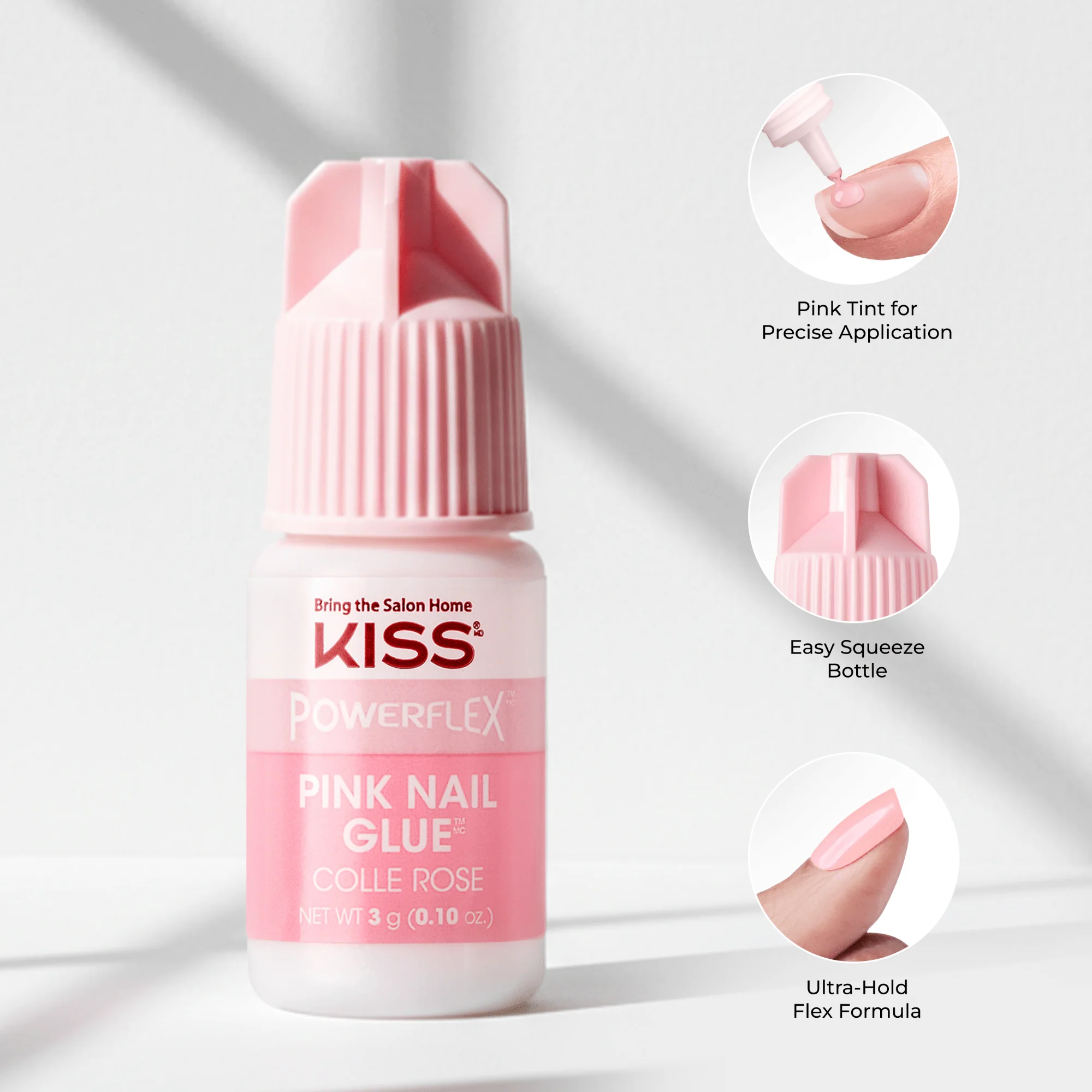 KISS PowerFlex Pink Nail Glue - 0.10 oz. - Image 6