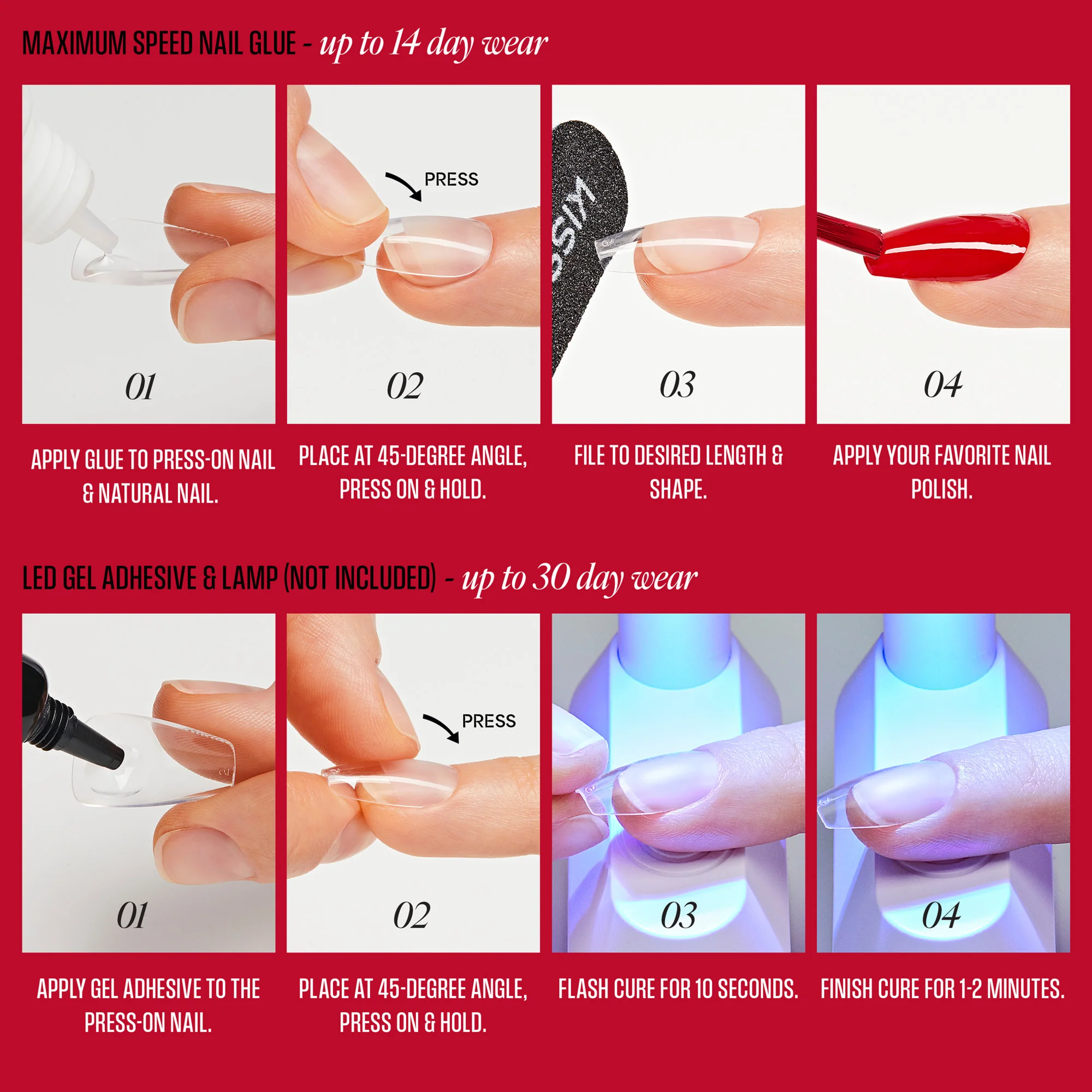 KISS Professional Full Cover Press On Nails - Absolutes - Image 7