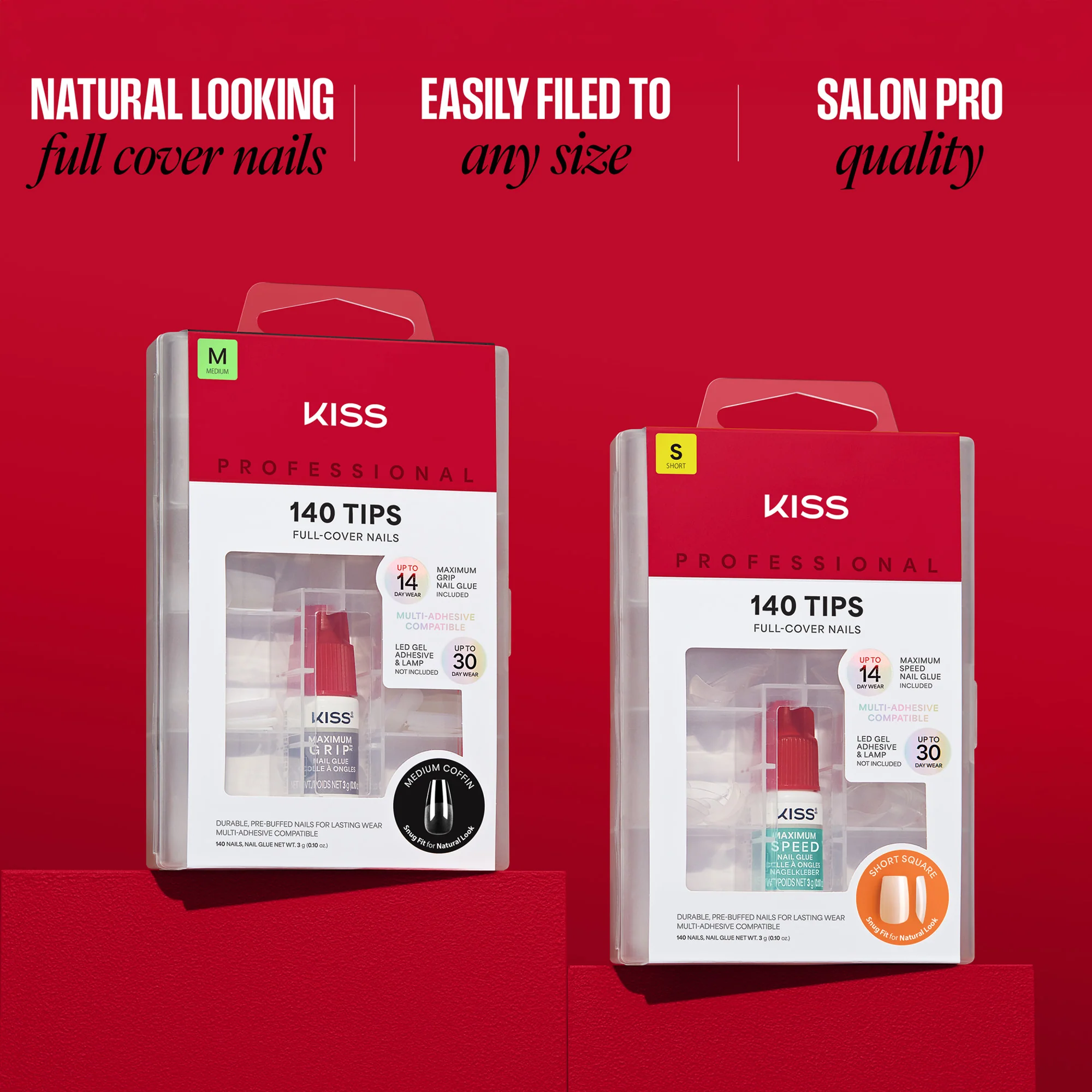KISS Professional Full Cover Press On Nails - Absolutes - Image 8