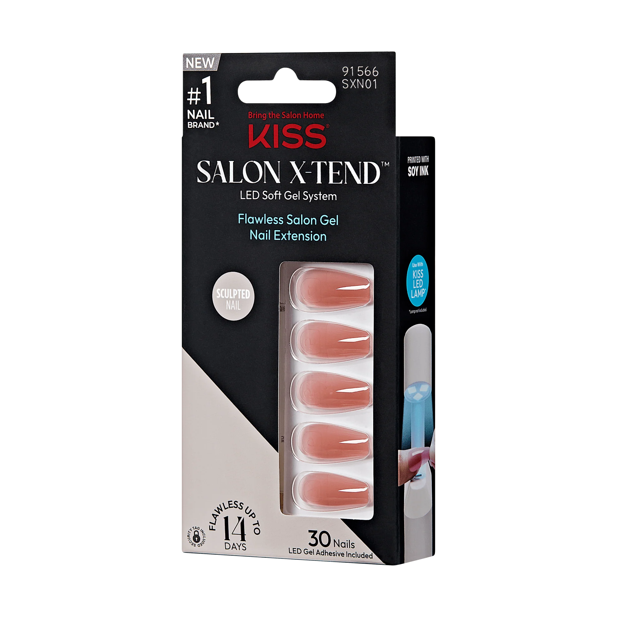 KISS Salon X-tend Color Press On Gel Nails - Flowers - Image 2