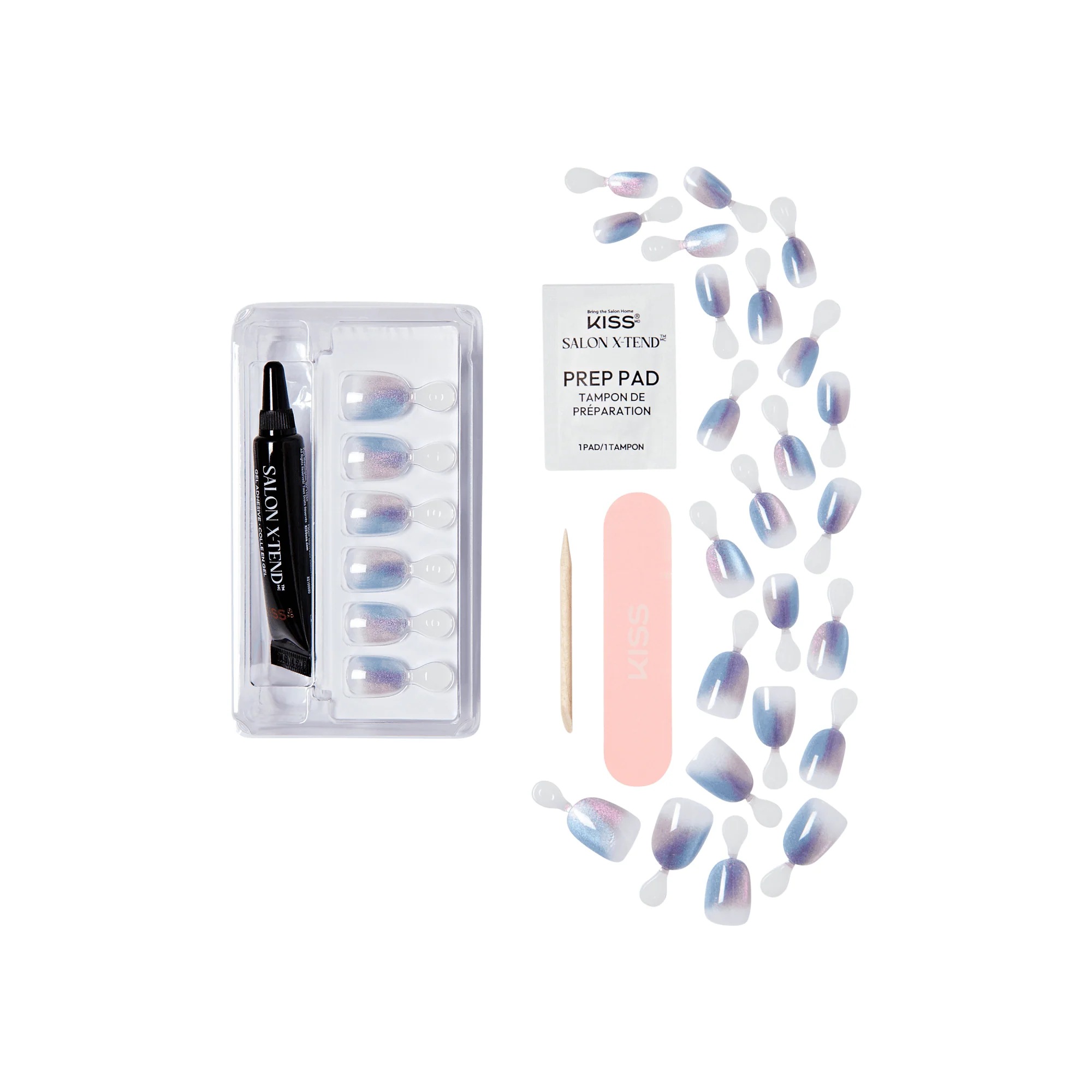 KISS Salon X-tend Design Press On Gel Nails - Changed - Image 3