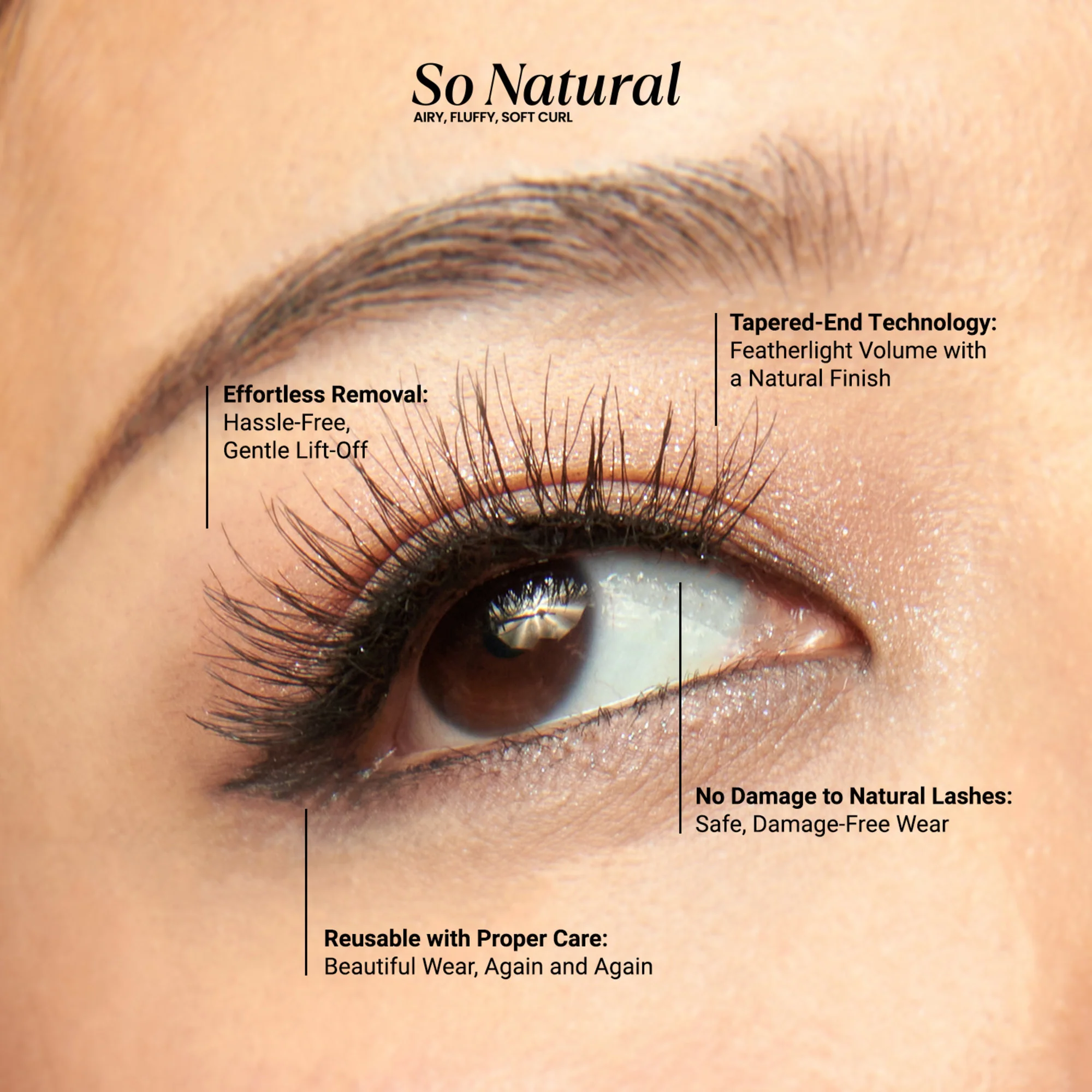 KISS So Natural False Eyelashes - Shy Natural - Image 9