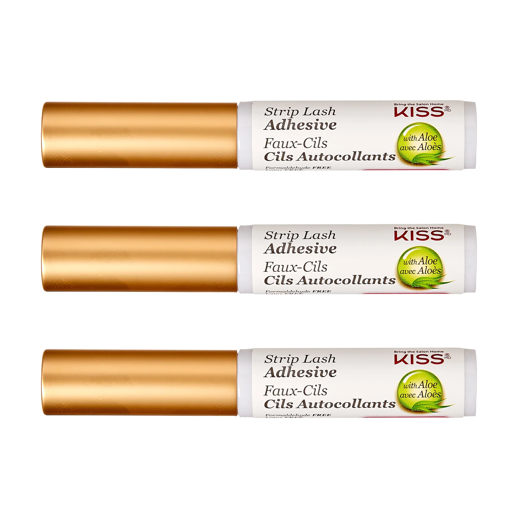 KISS Strip Eyelash Adhesive Clear - 3-Pack - Image 4