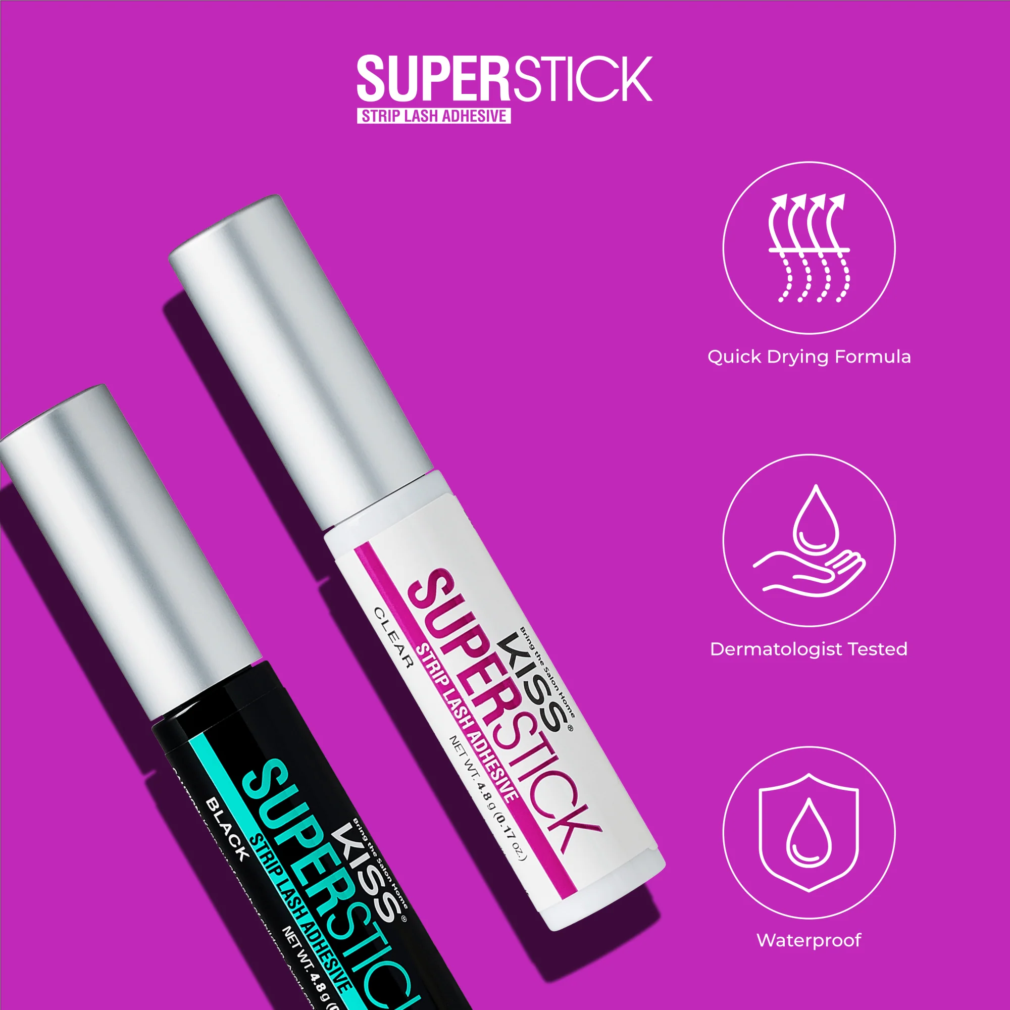 KISS SuperStick Strip Lash Adhesive - Black - Image 10