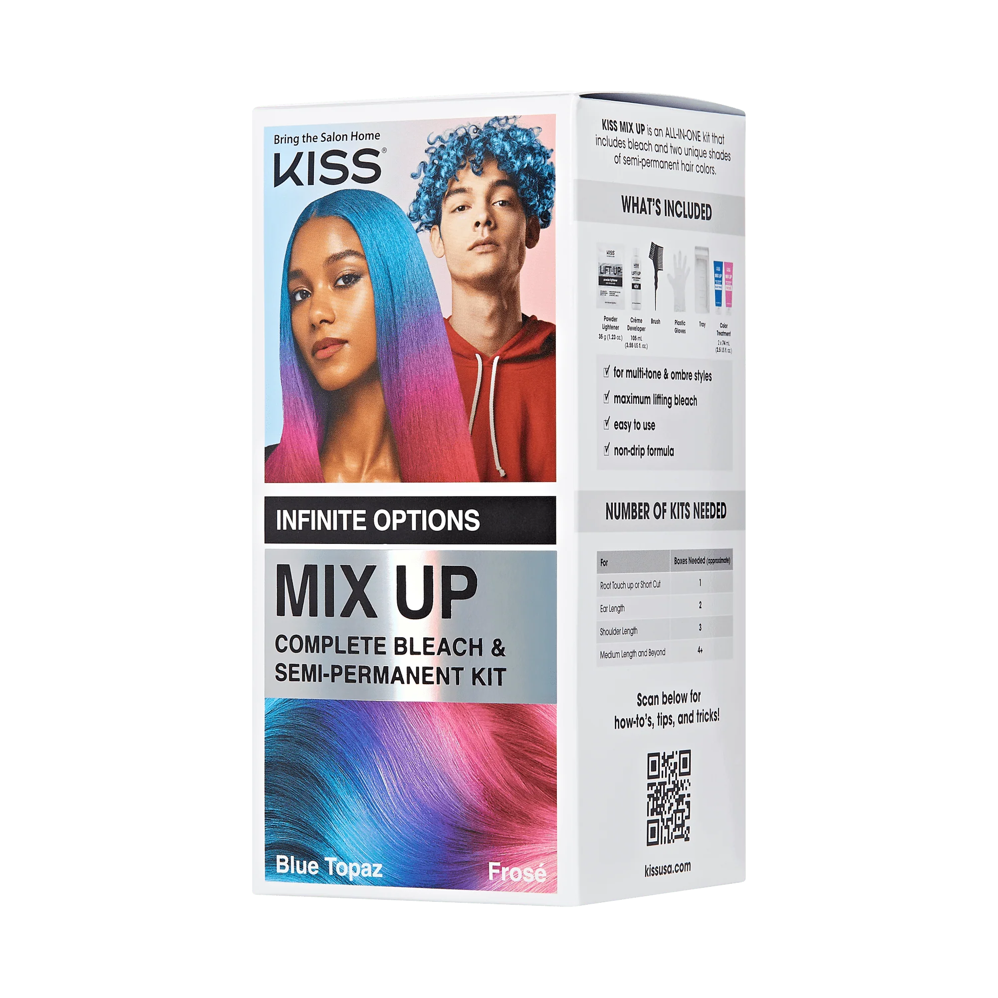 Mix Up Complete Hair Color Kit – Frose & Blue Topaz - Image 4