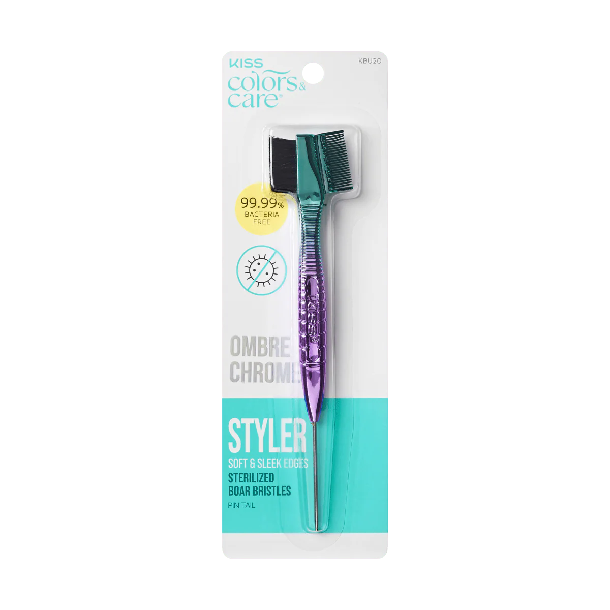KISS Colors & Care Ombre Chrome 3-in-1 Edge Brush
