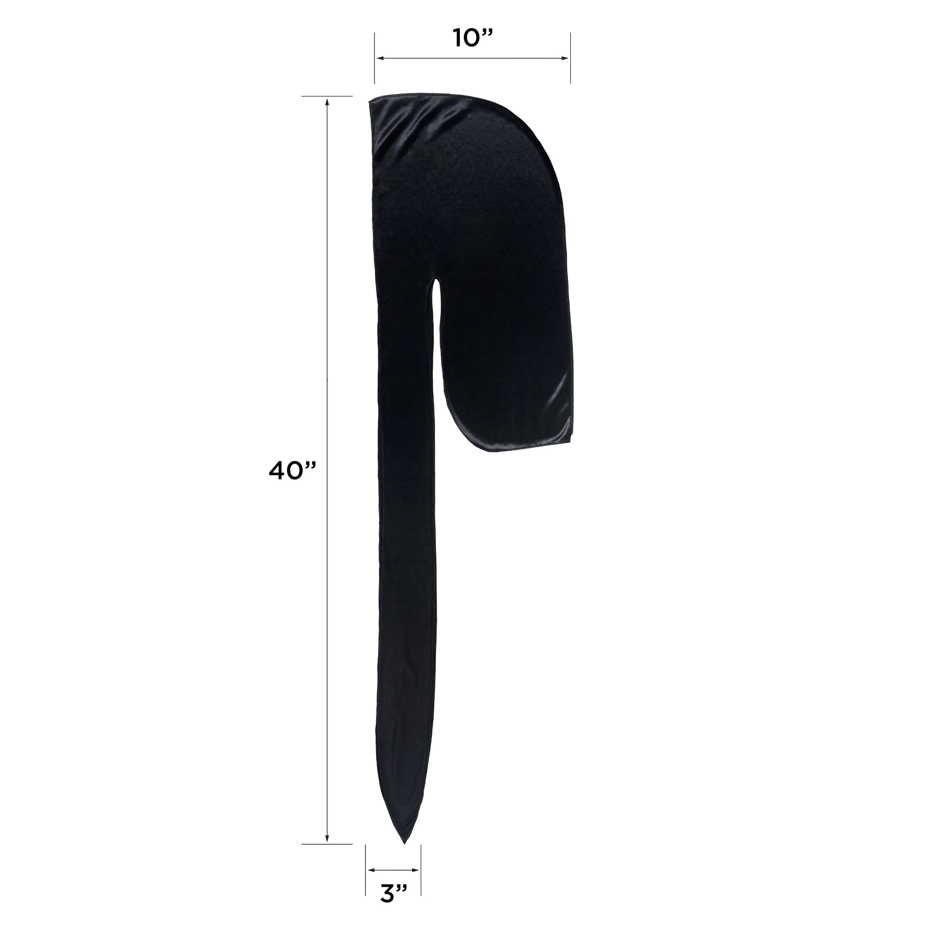 KISS Colors & Care Power Wave Silky Satin Durag - Black - Image 3